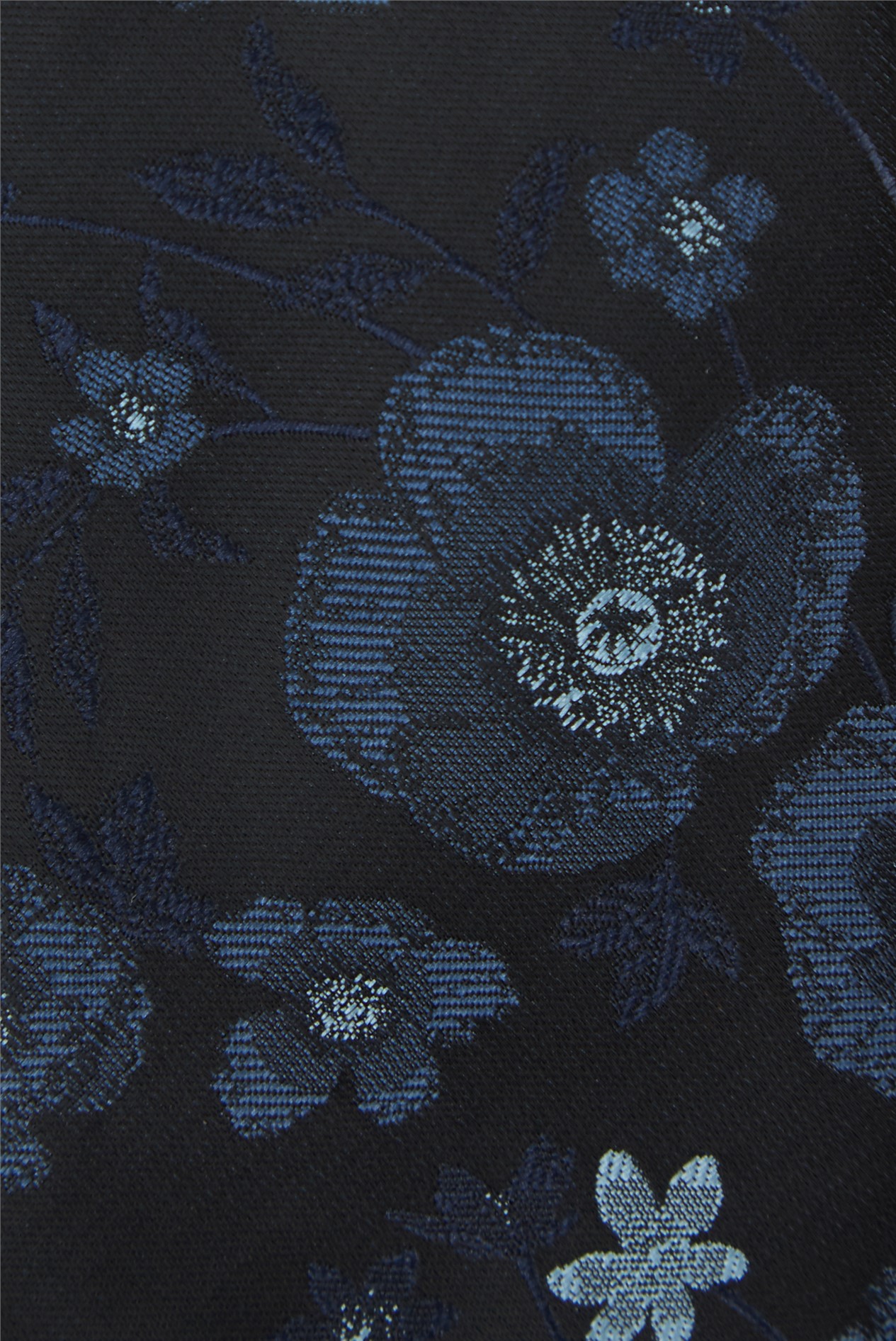  Navy Large Floral Tie