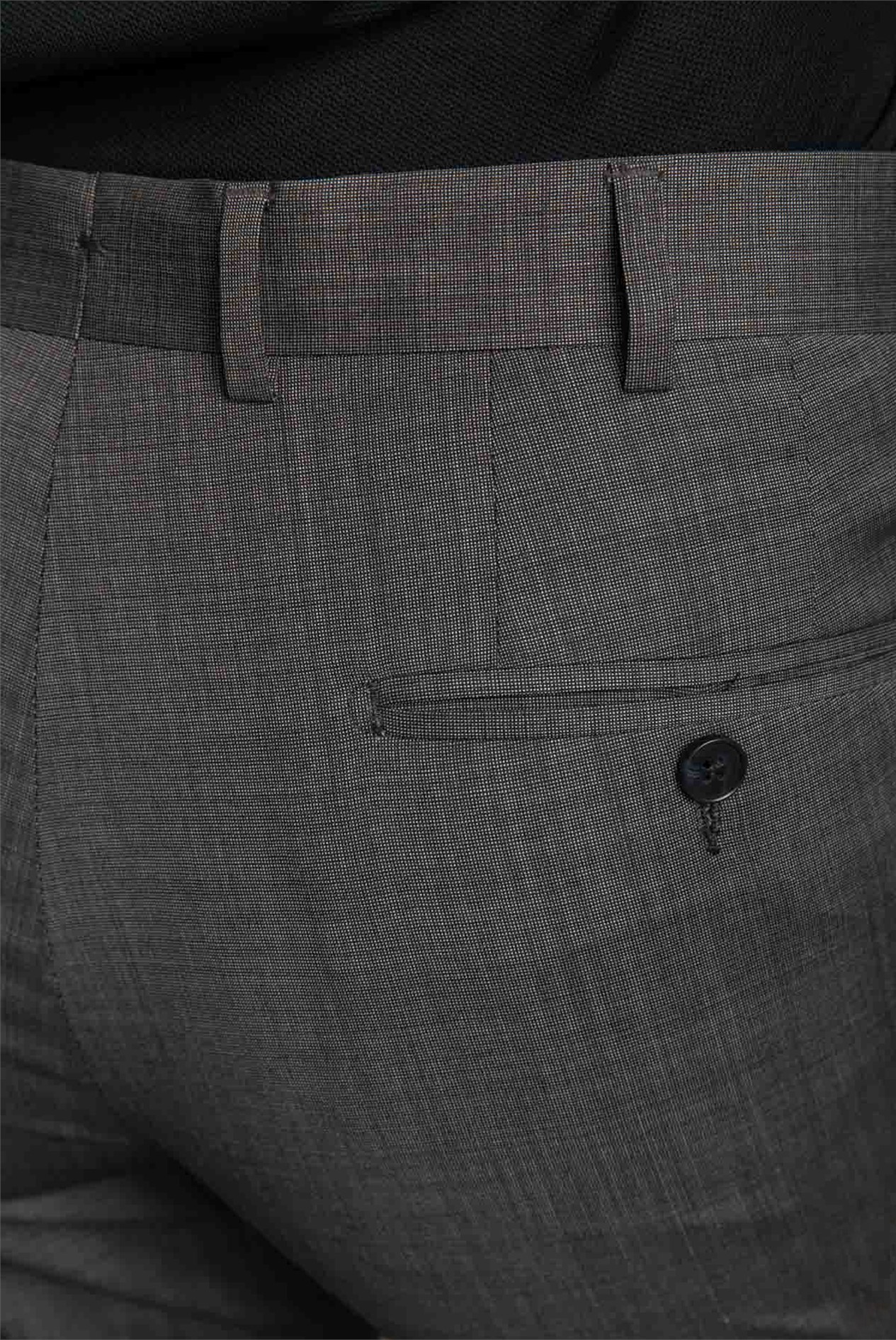 Slim Fit Charcoal Check Trousers