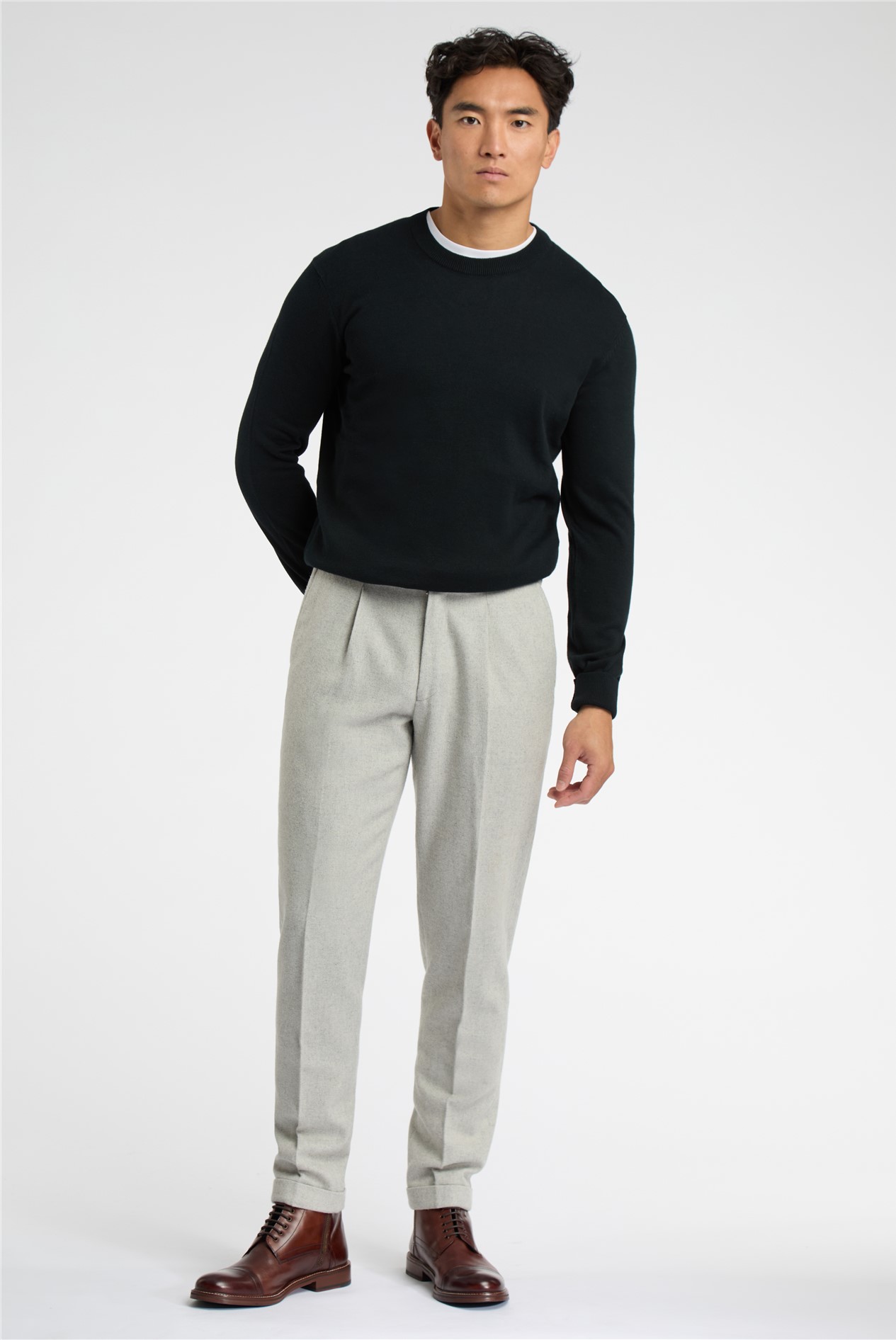 Limehaus Knitted Crew Neck Jumper