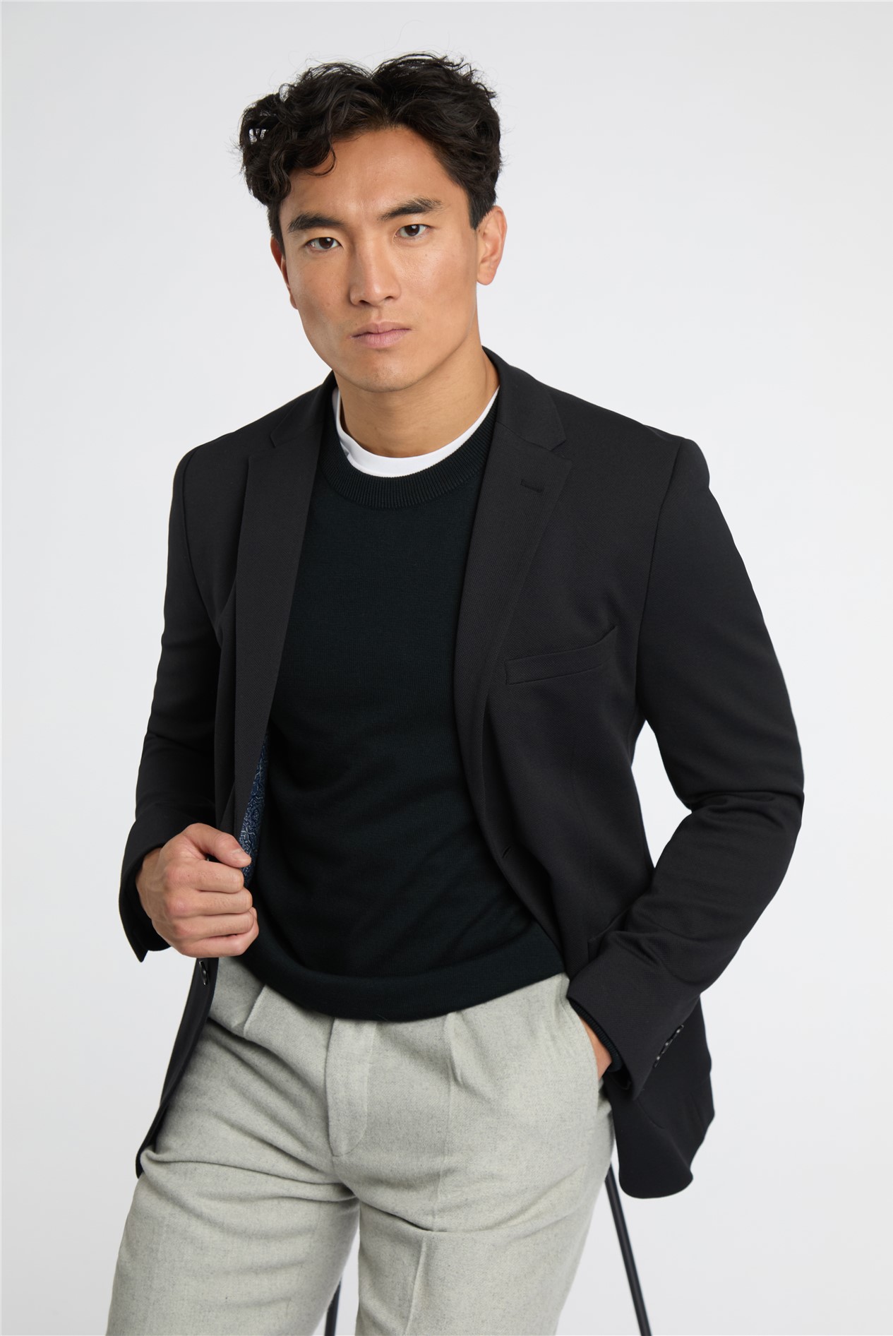 Limehaus Knitted Crew Neck Jumper