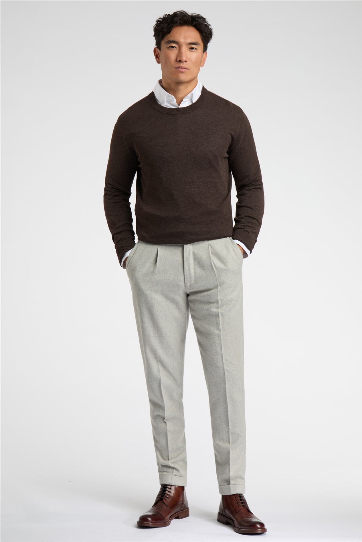 Limehaus Knitted Crew Neck Jumper