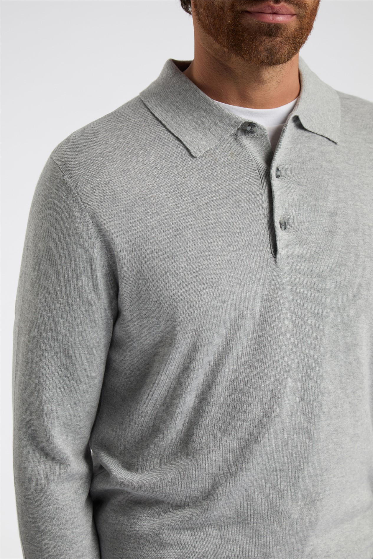 Limehaus Long Sleeve Knitted Polo