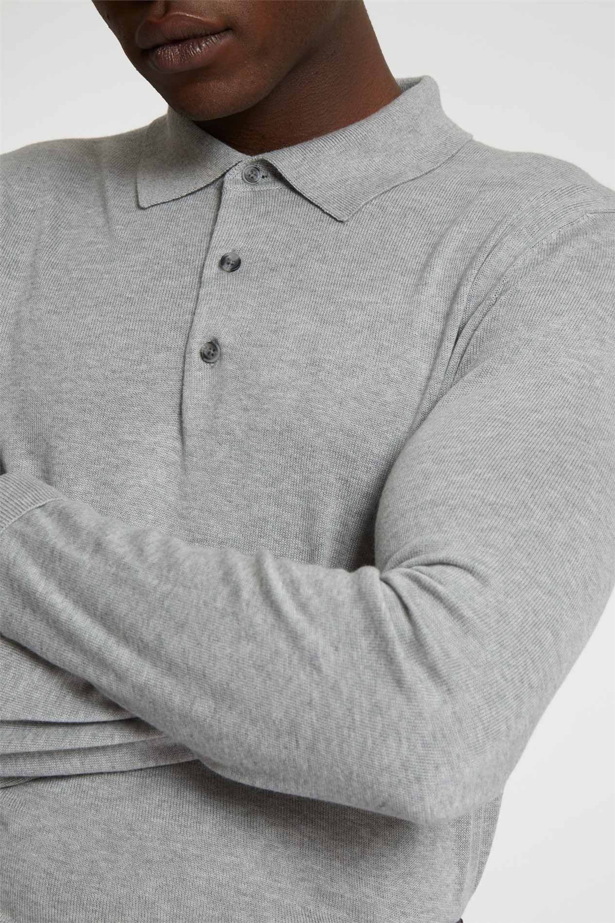 Limehaus Long Sleeve Knitted Polo