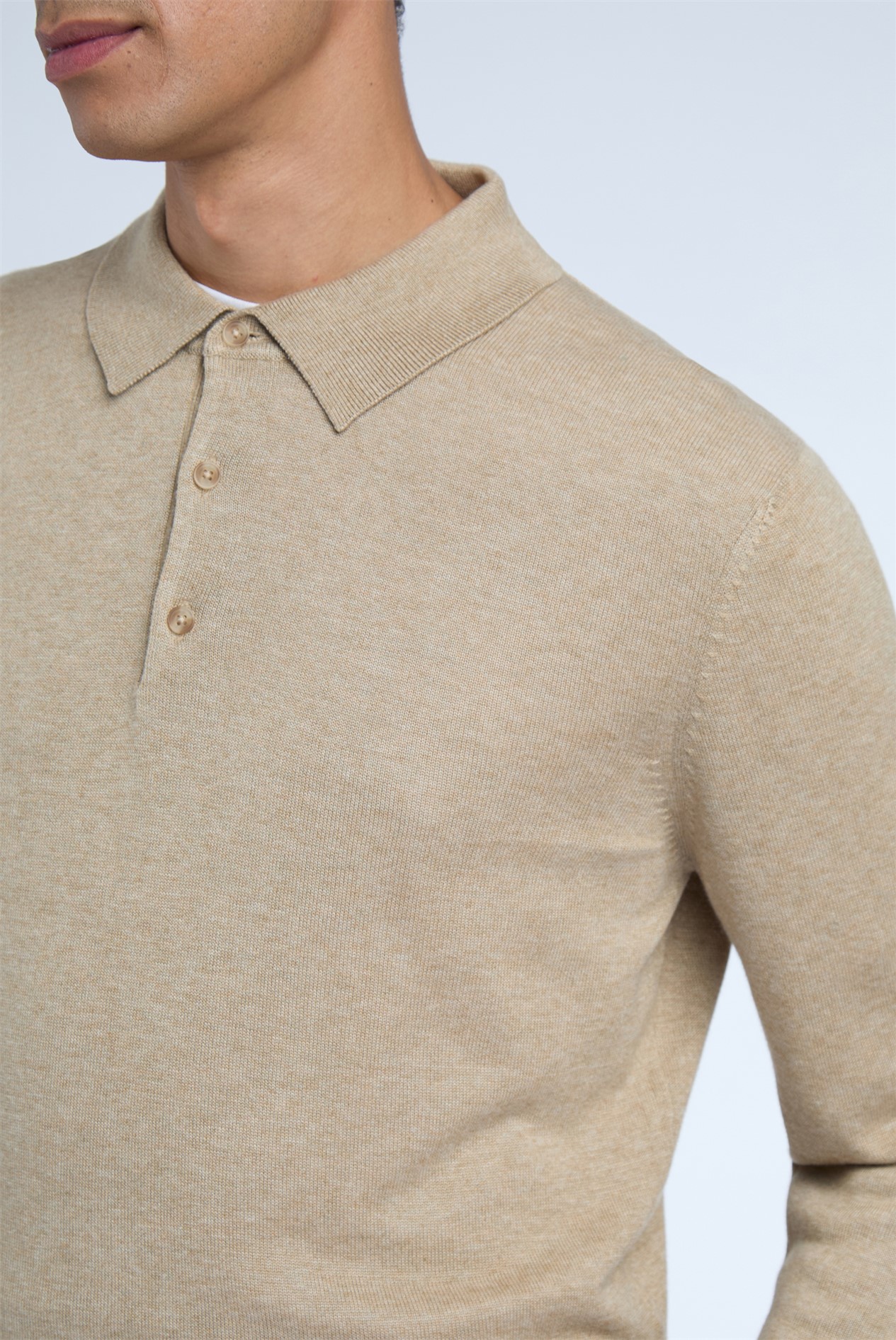 Limehaus Long Sleeve Knitted Polo
