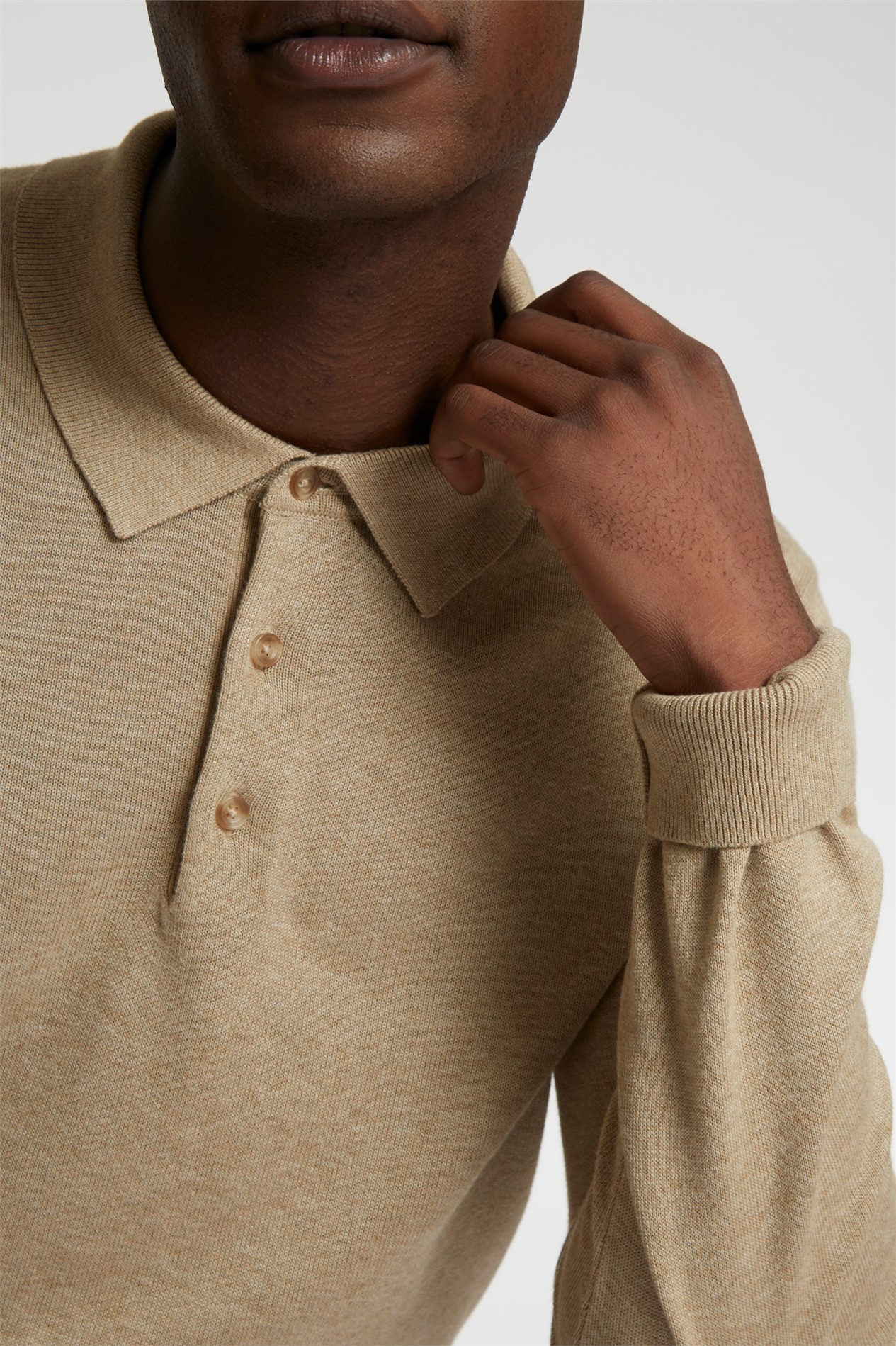 Limehaus Long Sleeve Knitted Polo