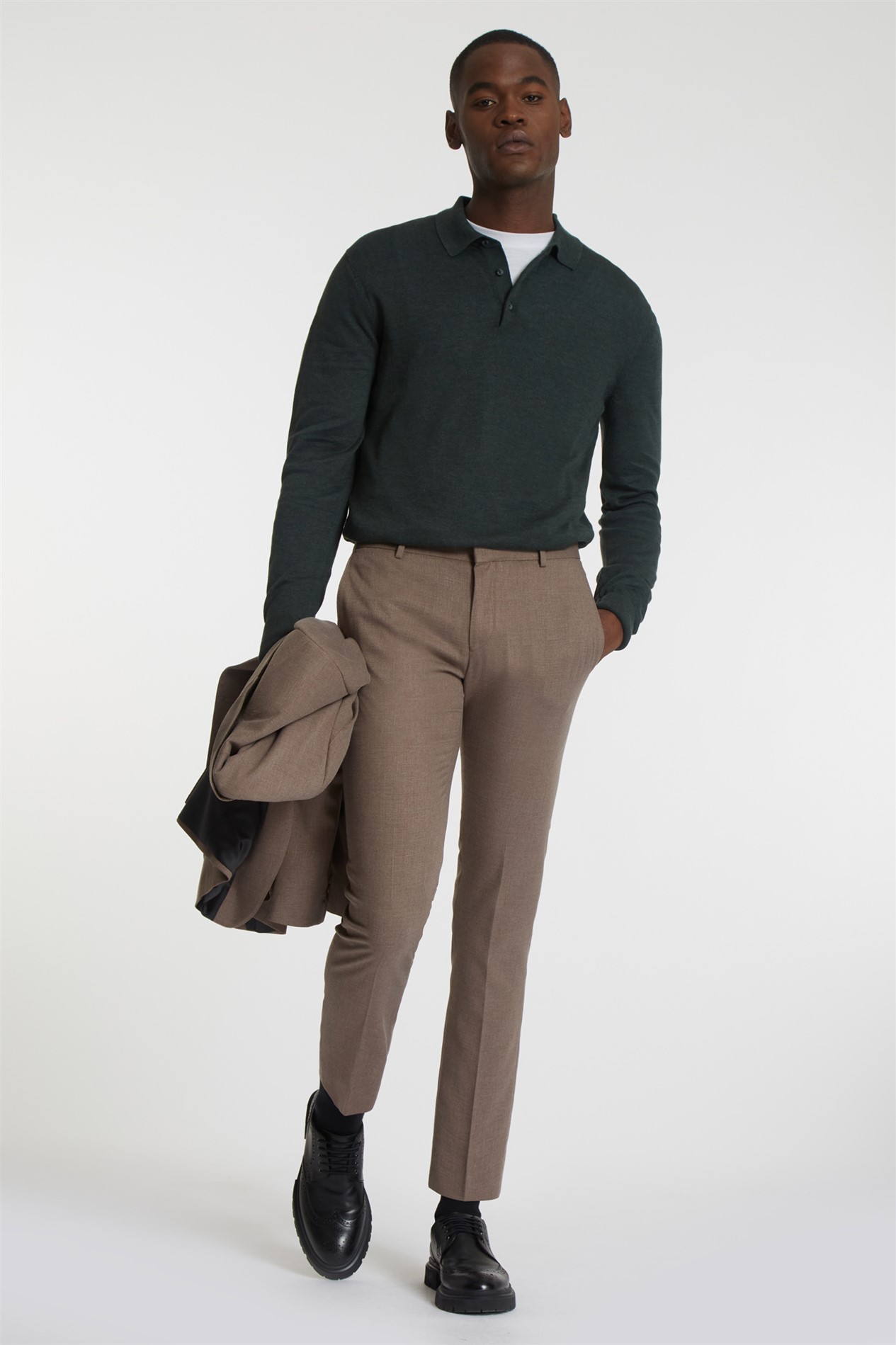 Limehaus Long Sleeve Knitted Polo