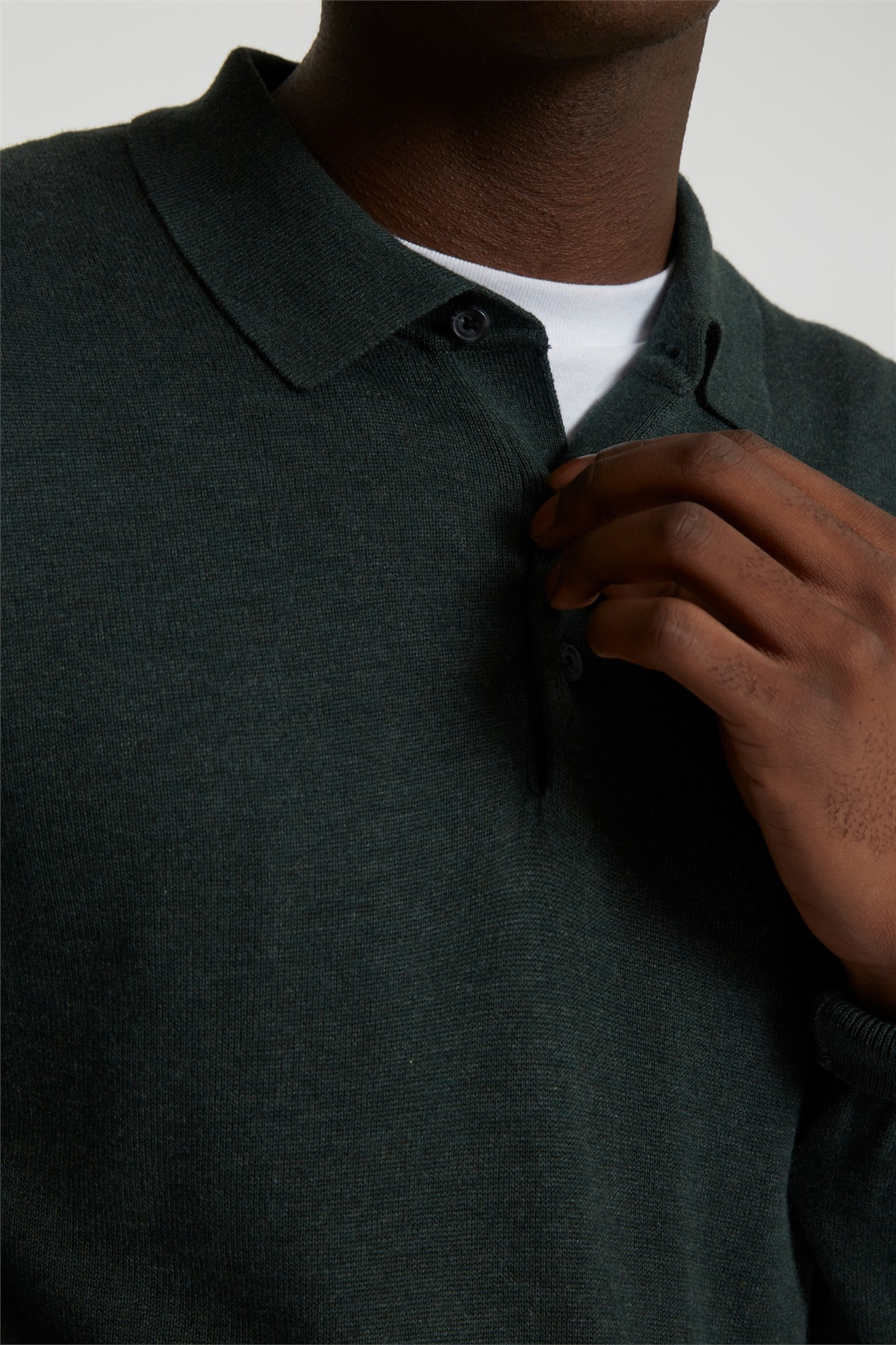 Limehaus Long Sleeve Knitted Polo