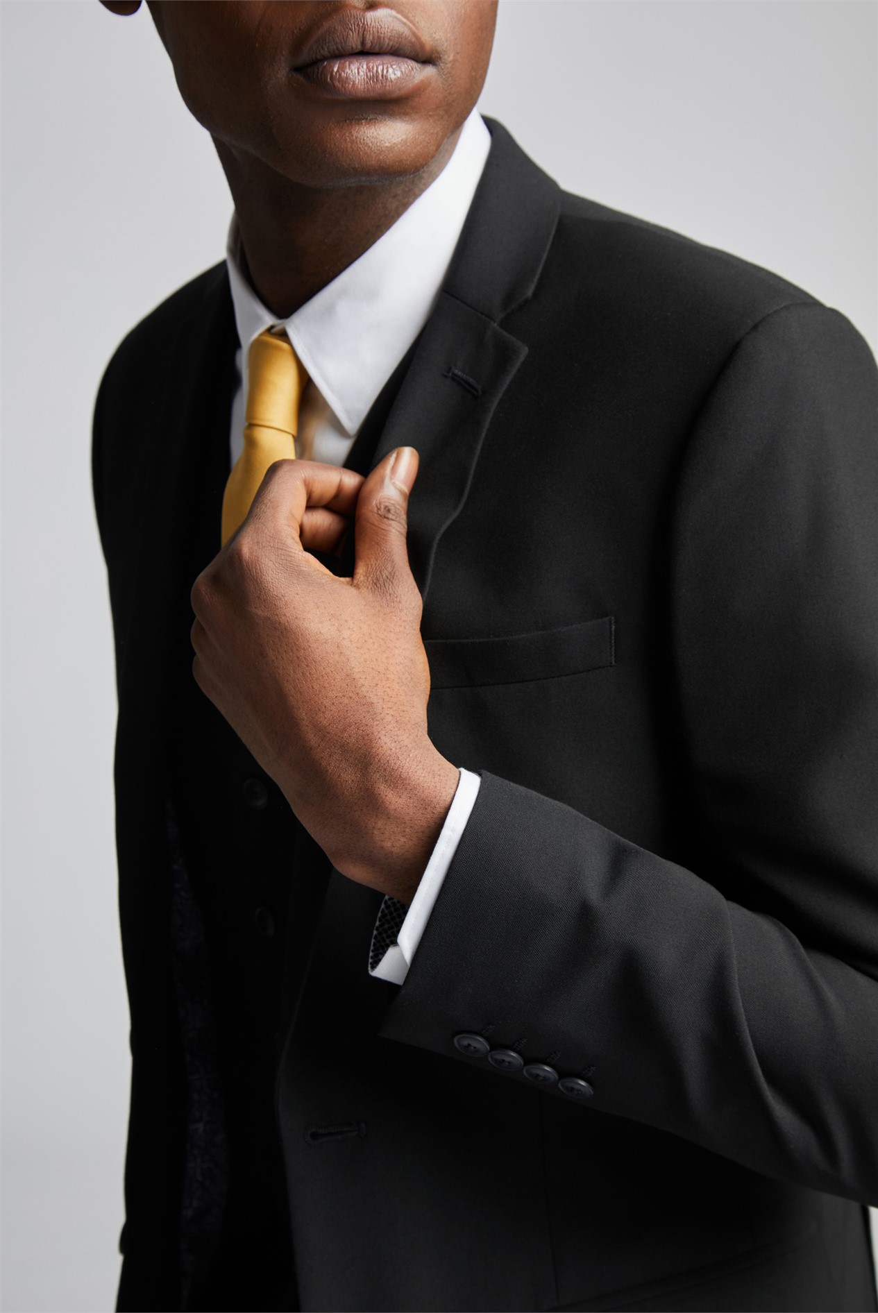 Limehaus Slim Fit Black Jacket
