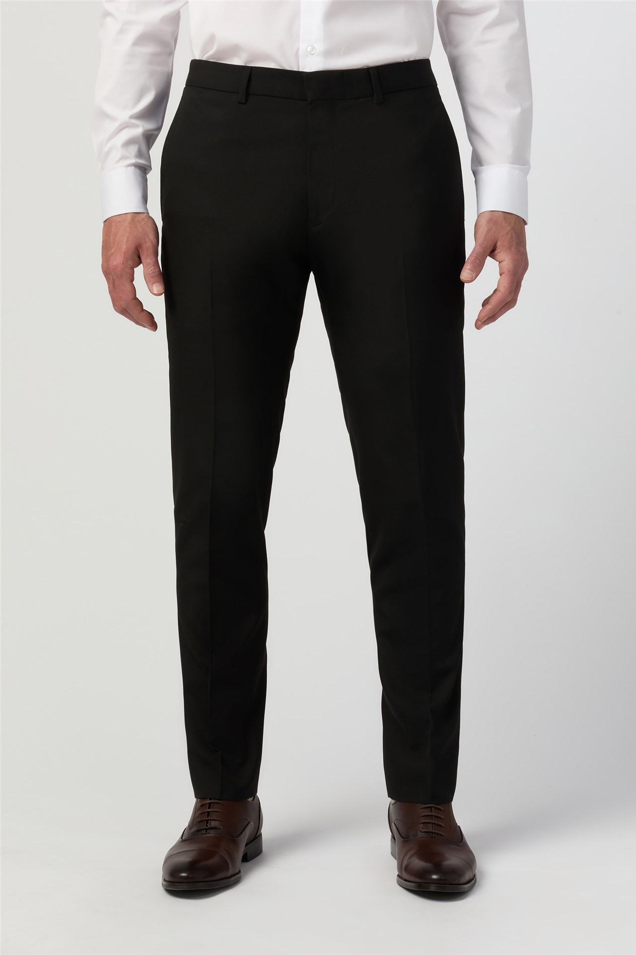 Limehaus Slim Fit Black Trousers