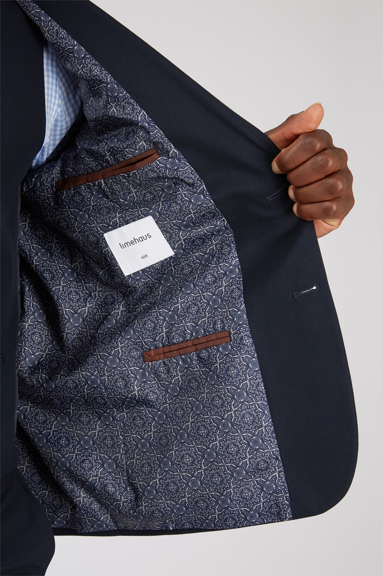 Limehaus Slim Fit Navy Jacket
