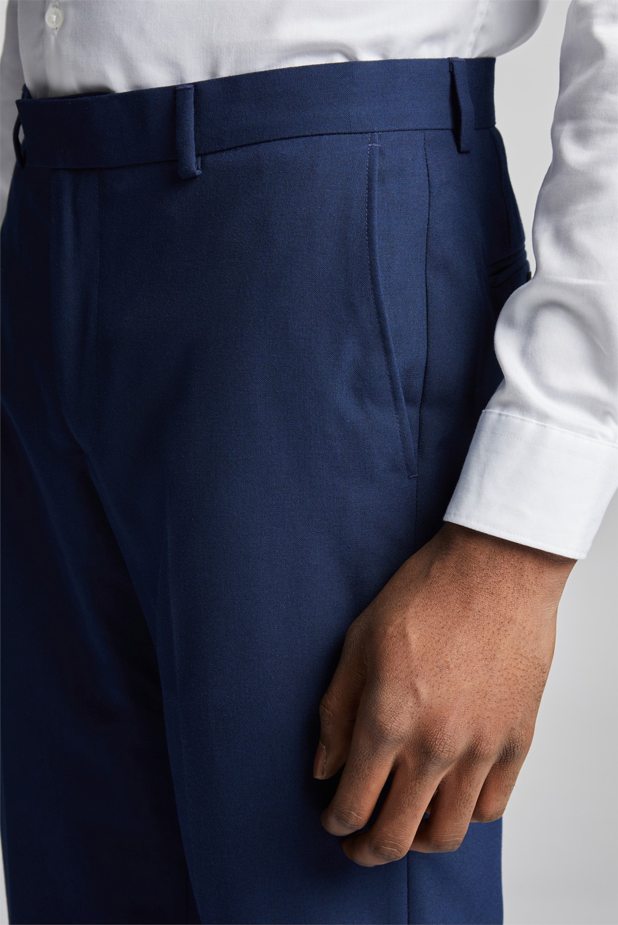 Limehaus Slim Fit Blue Trousers