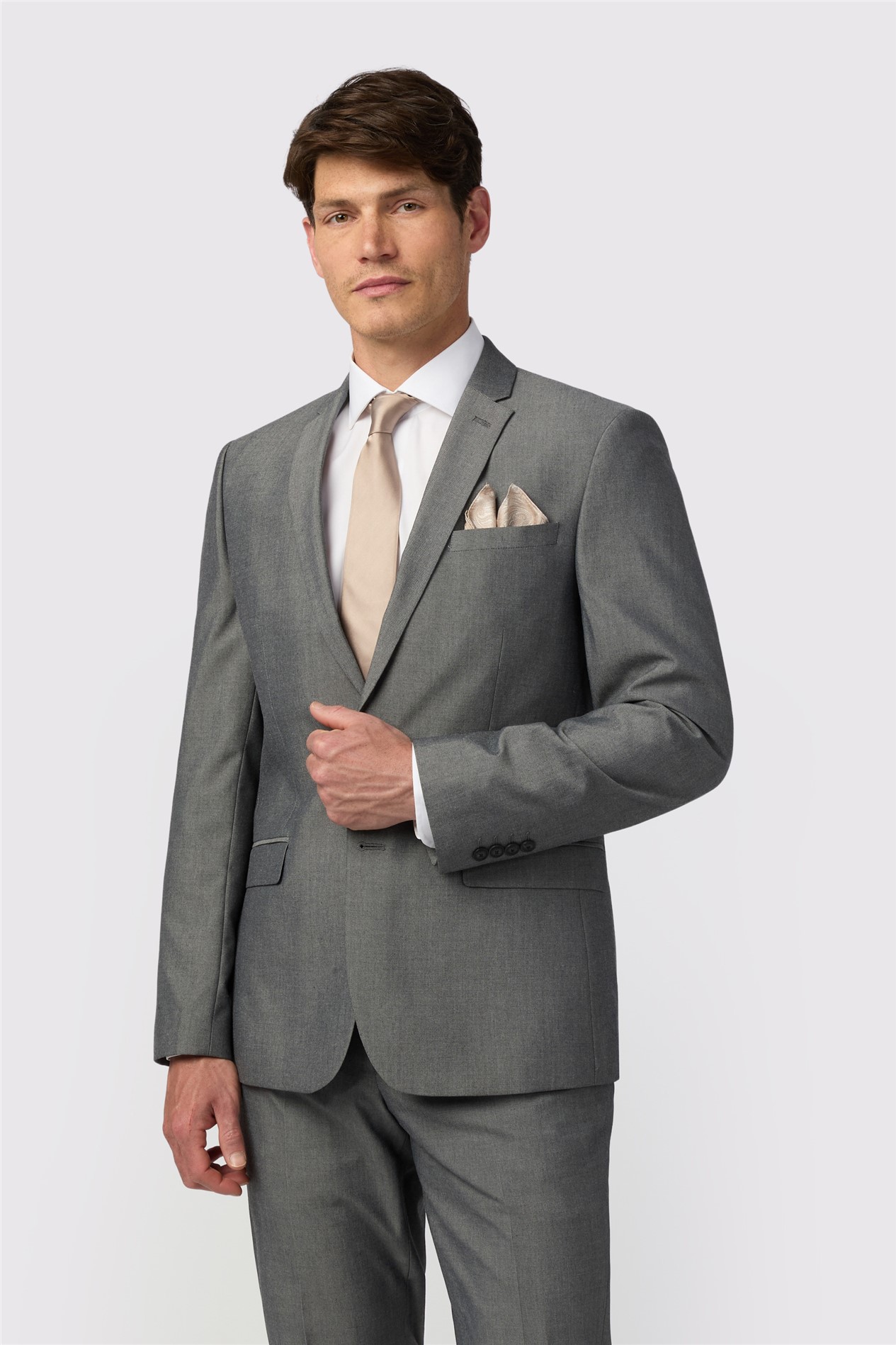 Limehaus Slim Fit Silver Grey Jacket