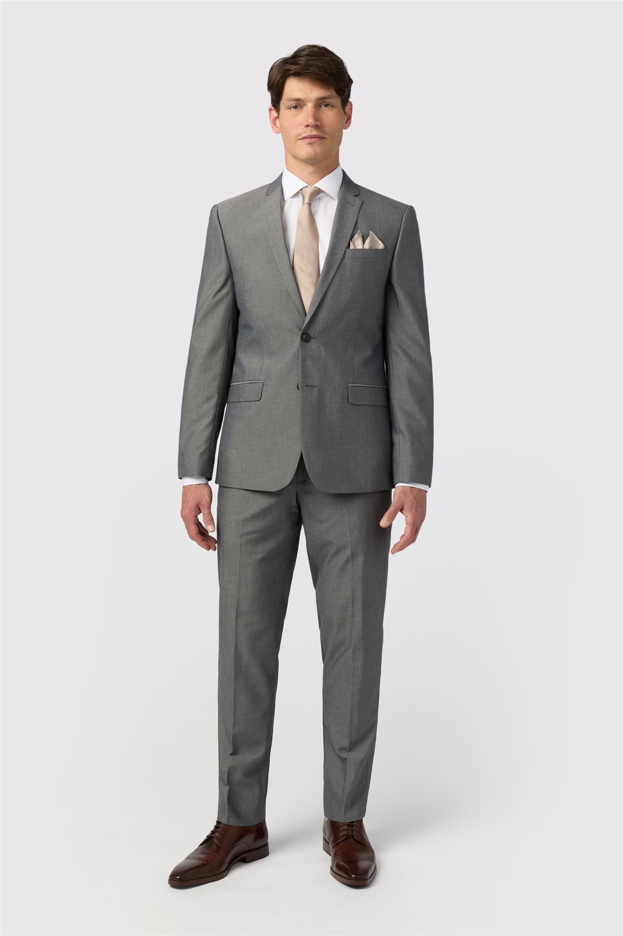 Limehaus Slim Fit Silver Grey Jacket