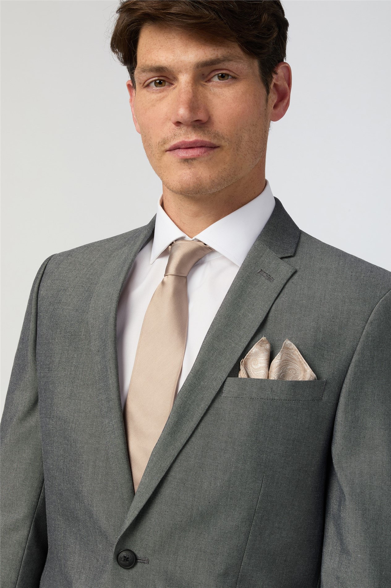 Limehaus Slim Fit Silver Grey Jacket