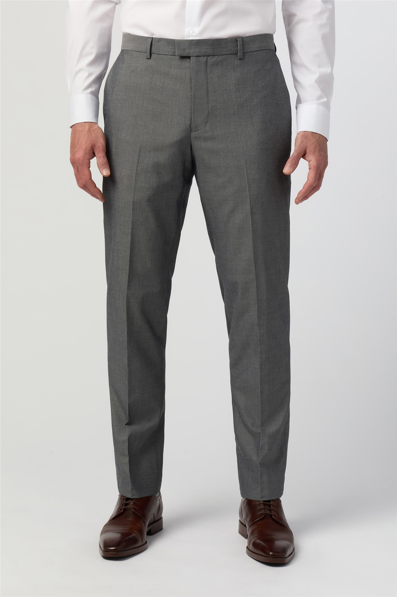 Limehaus Slim Fit Silver Grey Trousers