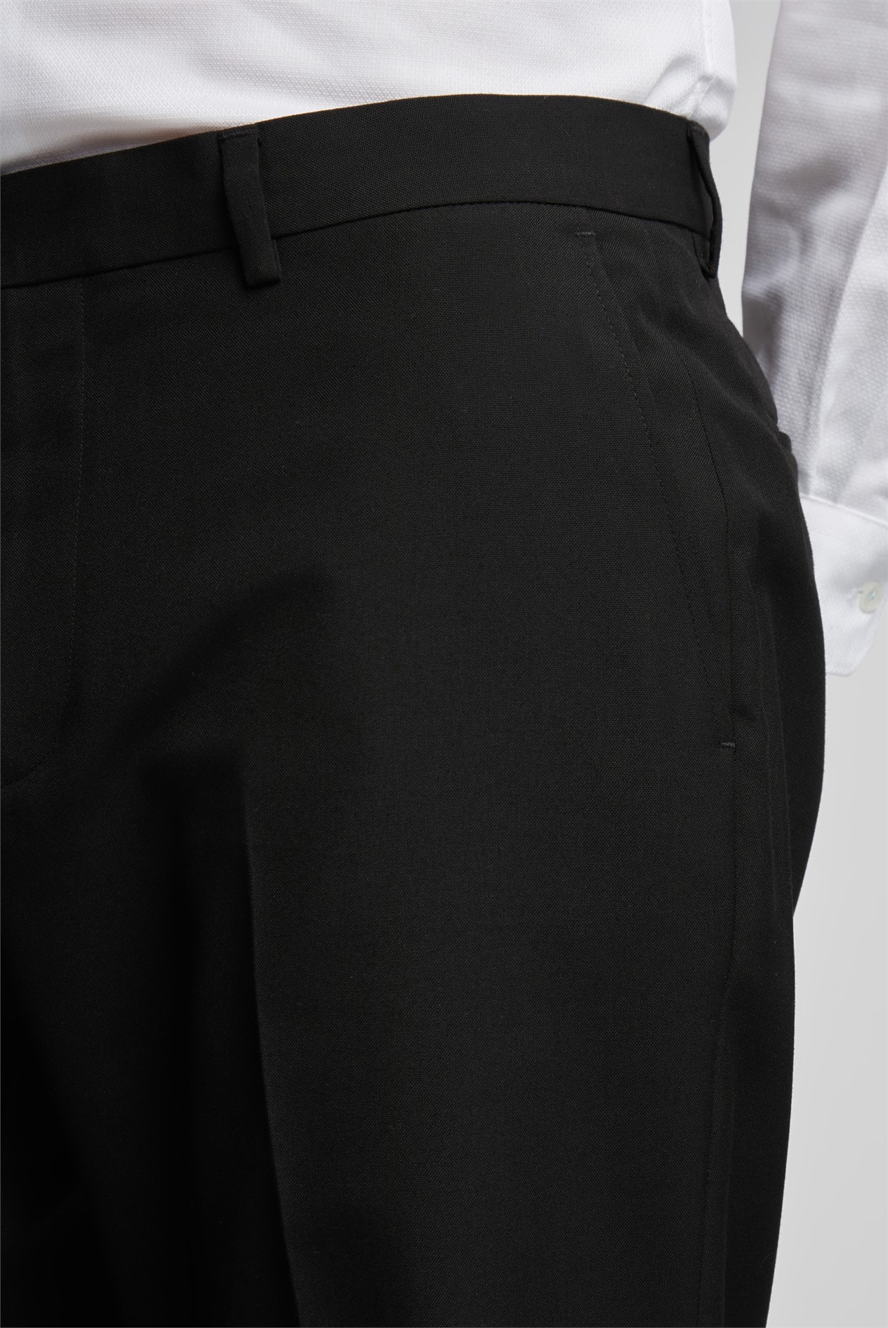 Limehaus Regular Fit Black Trousers
