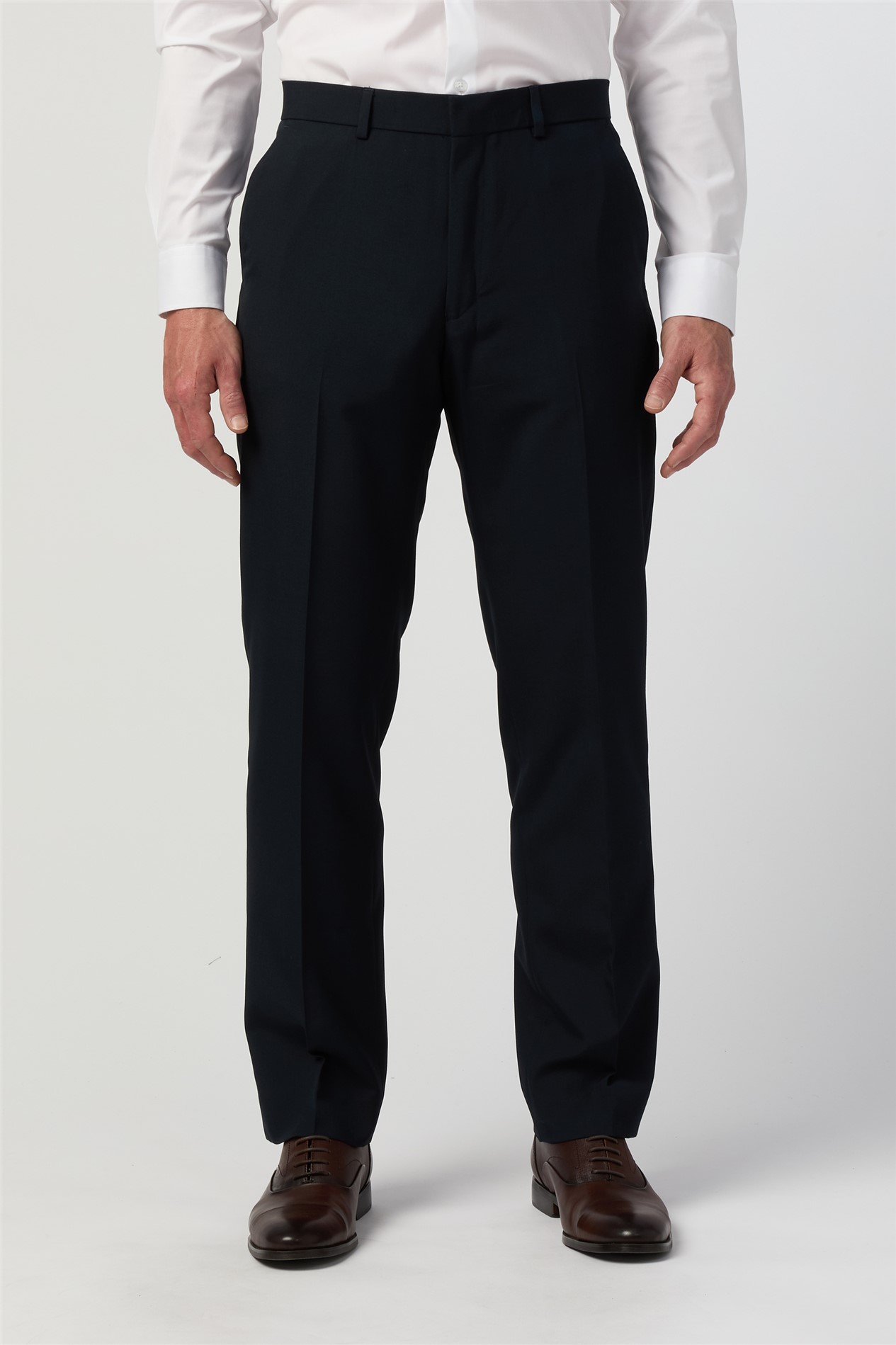 Limehaus Regular Fit Navy Trousers