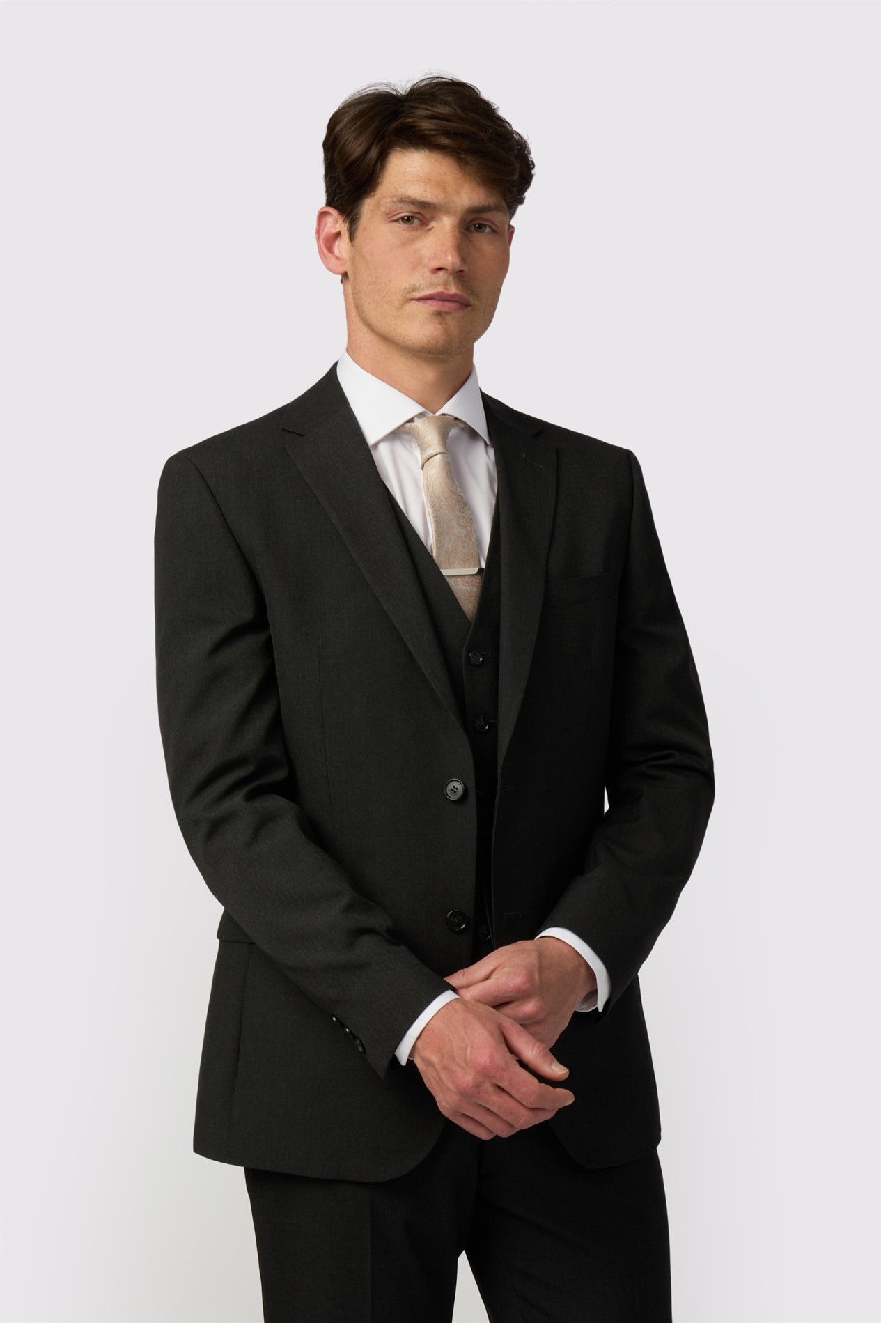 Limehaus Regular Fit Charcoal Jacket