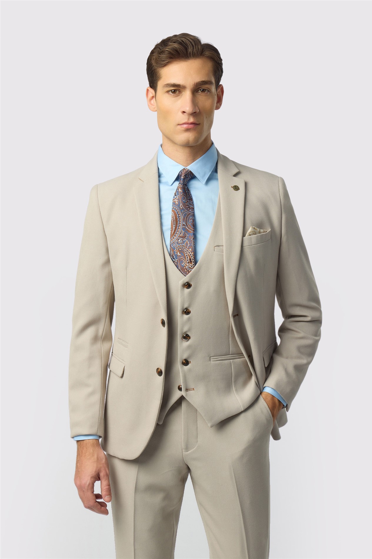 Marc Darcy Slim Fit HM5 Stone Jacket
