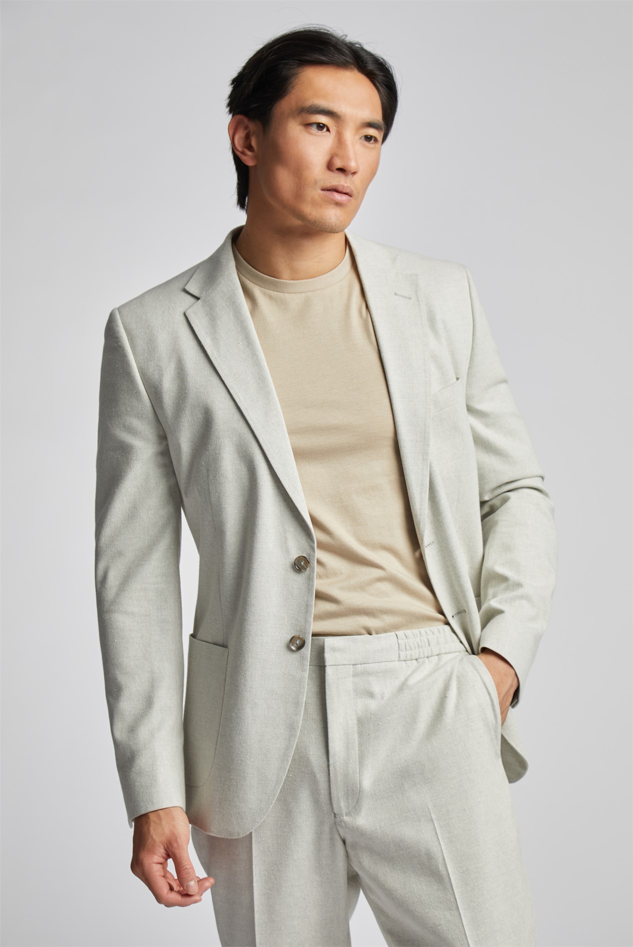 Limehaus Tailored Fit Stone Blazer