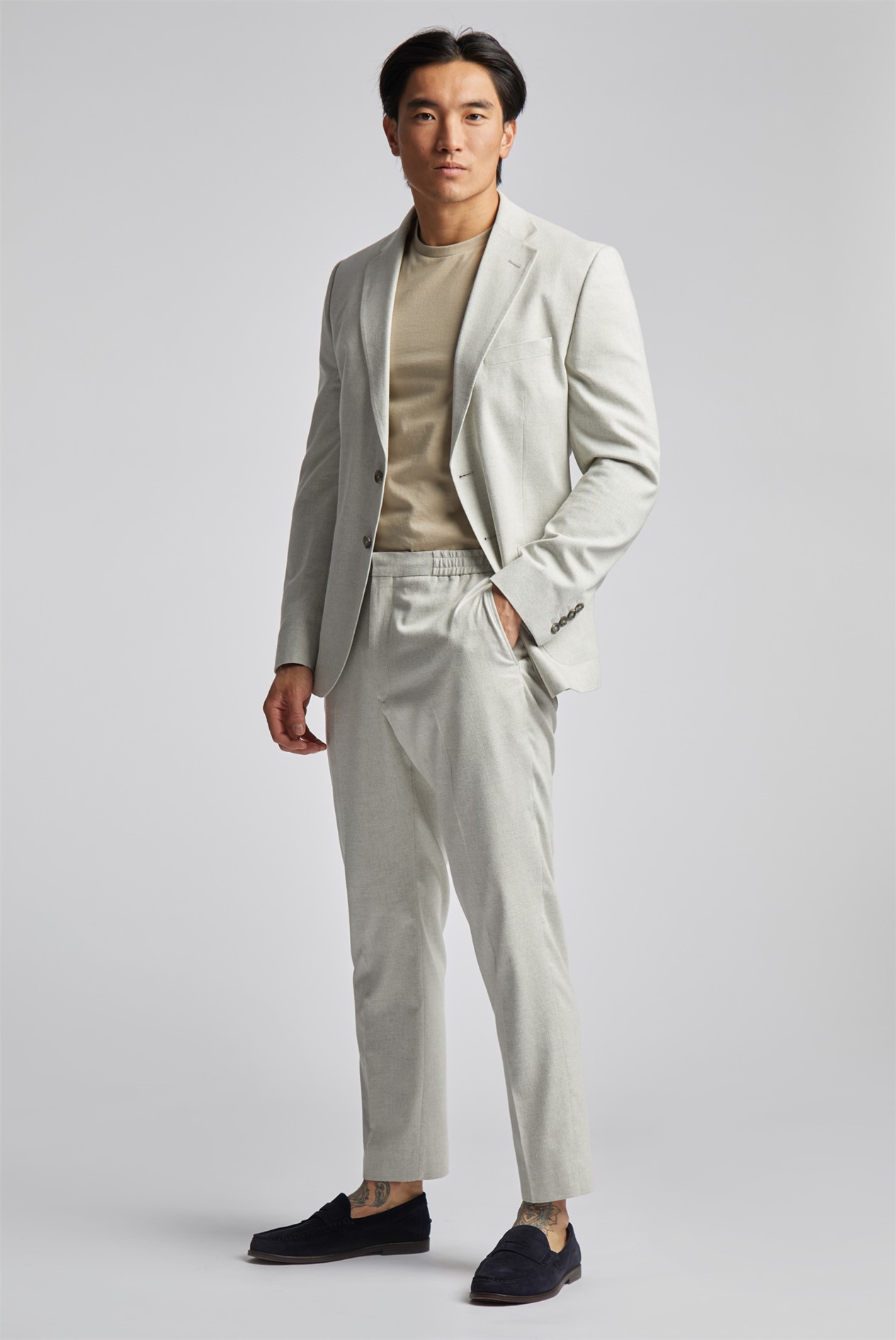 Limehaus Tailored Fit Stone Blazer