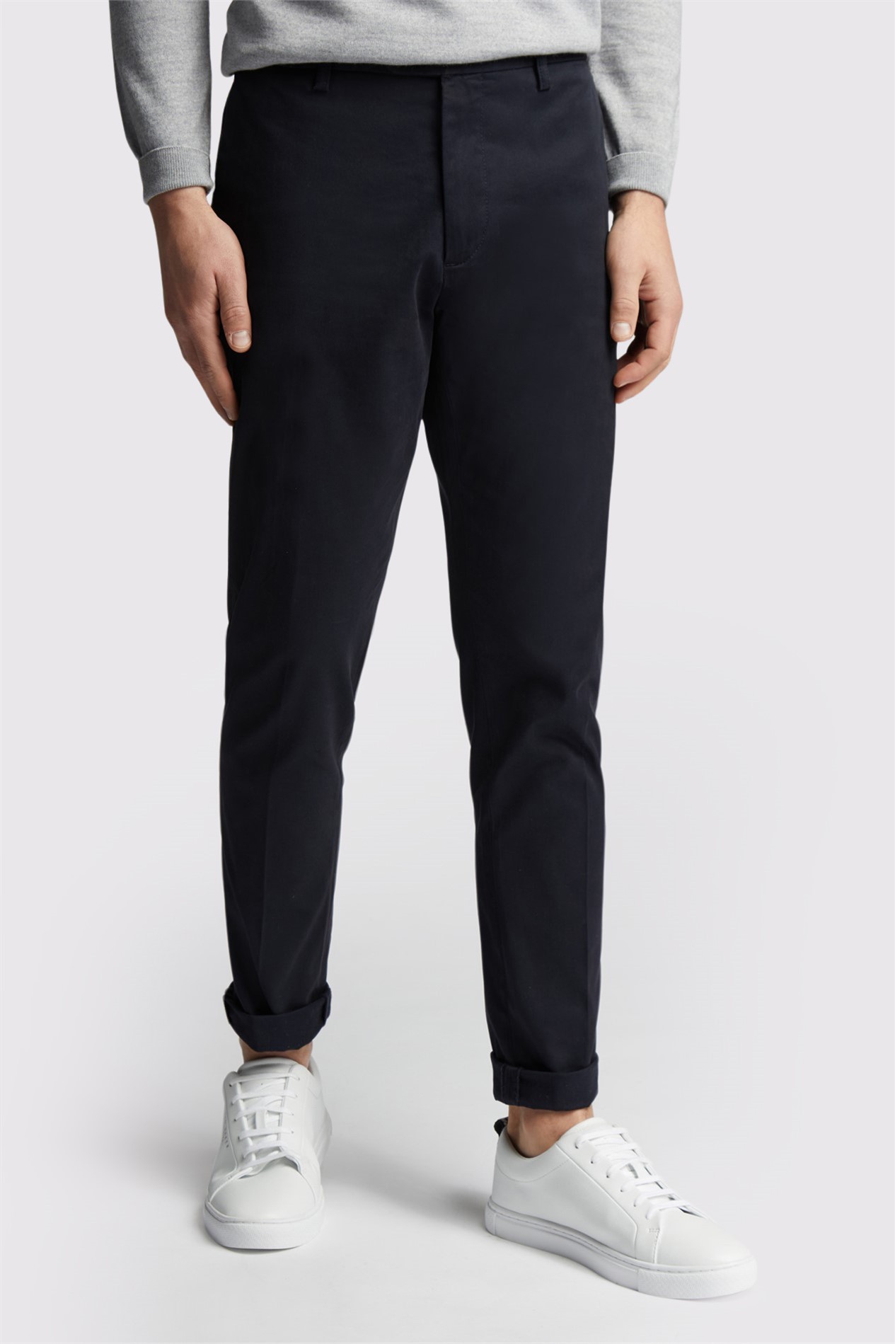 Limehaus Tailored Fit Black Chinos