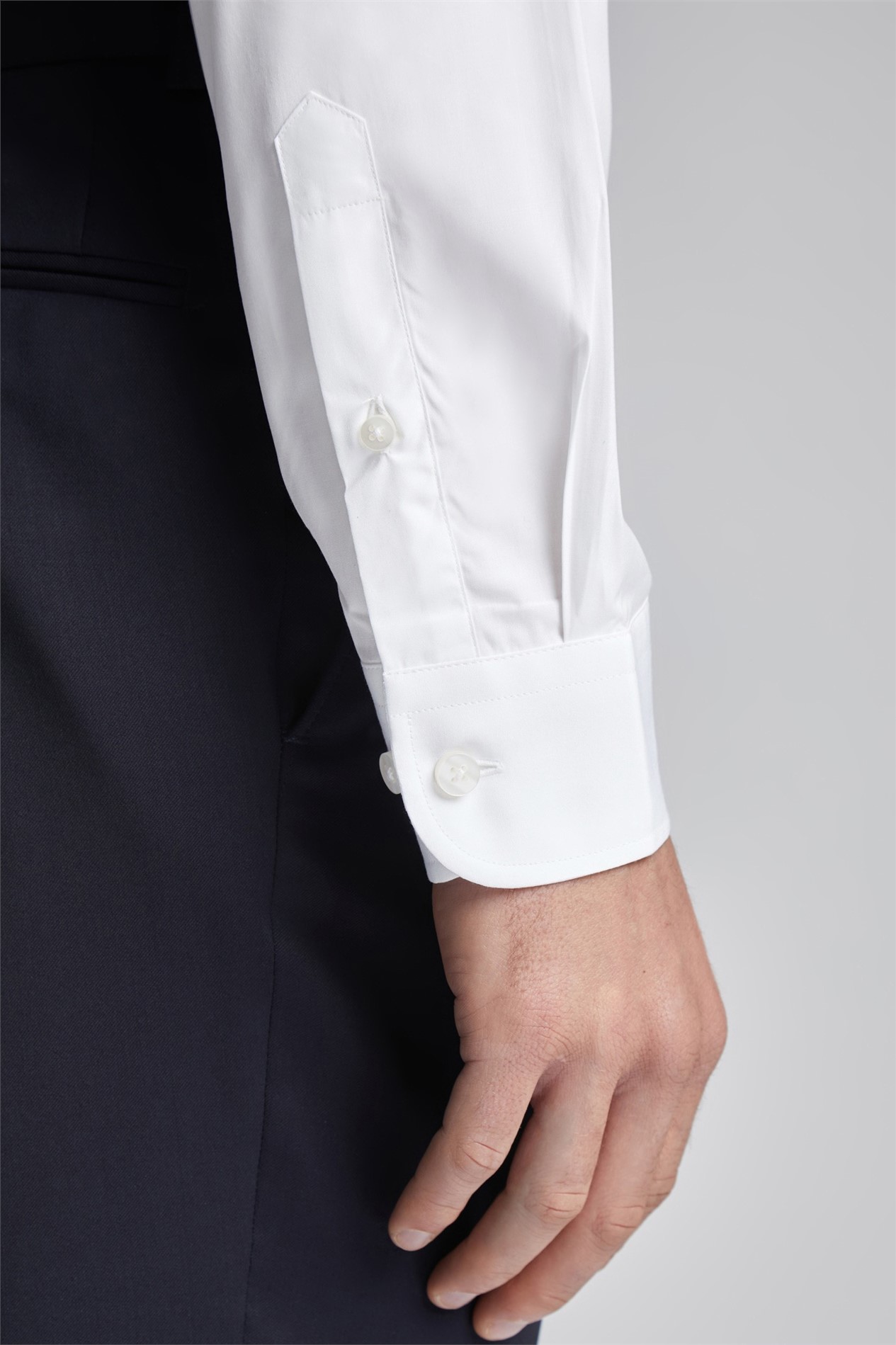 Alexandre Tailored Fit Luxury White Poplin Shirt