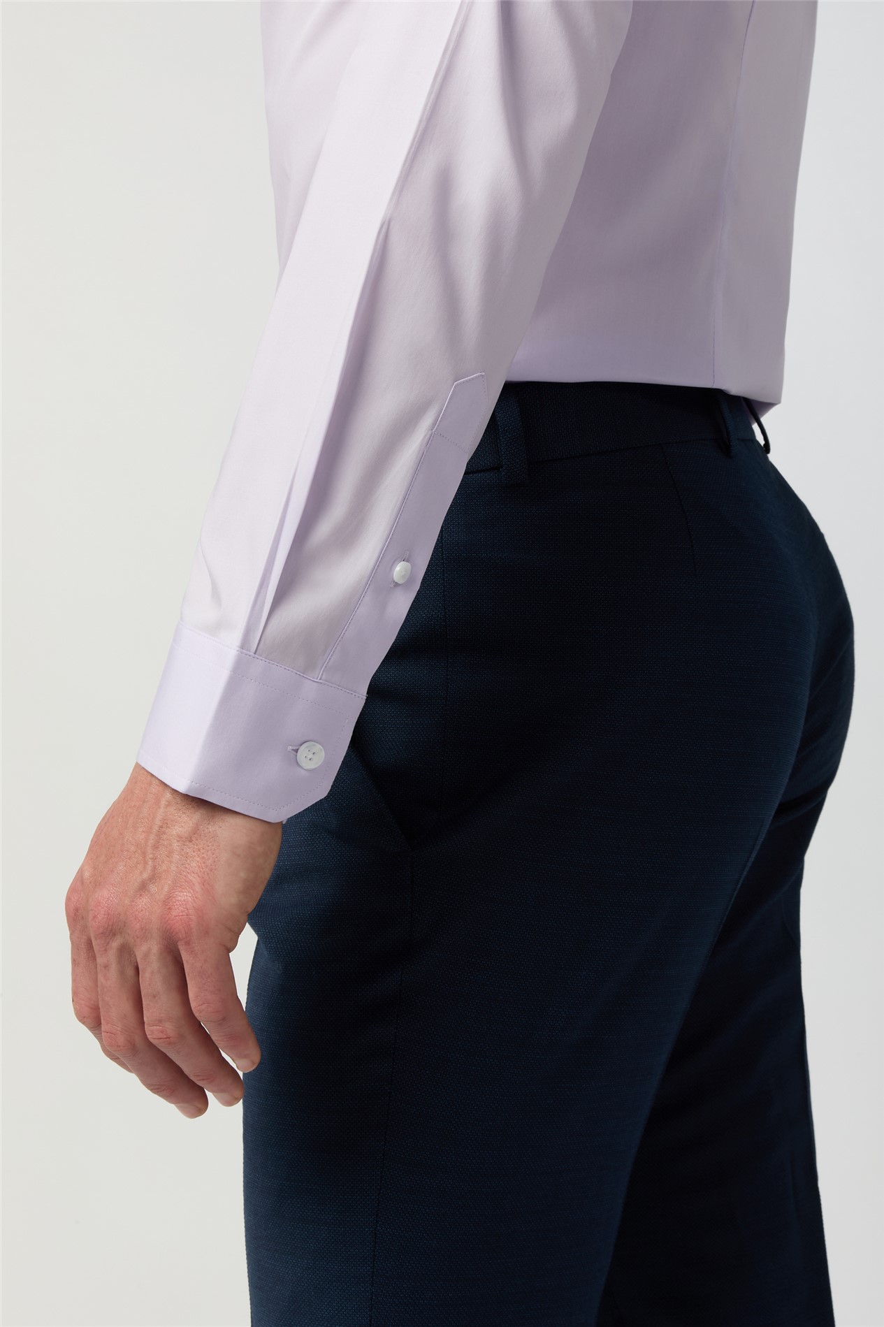  Slim Fit Lilac Stretch Shirt