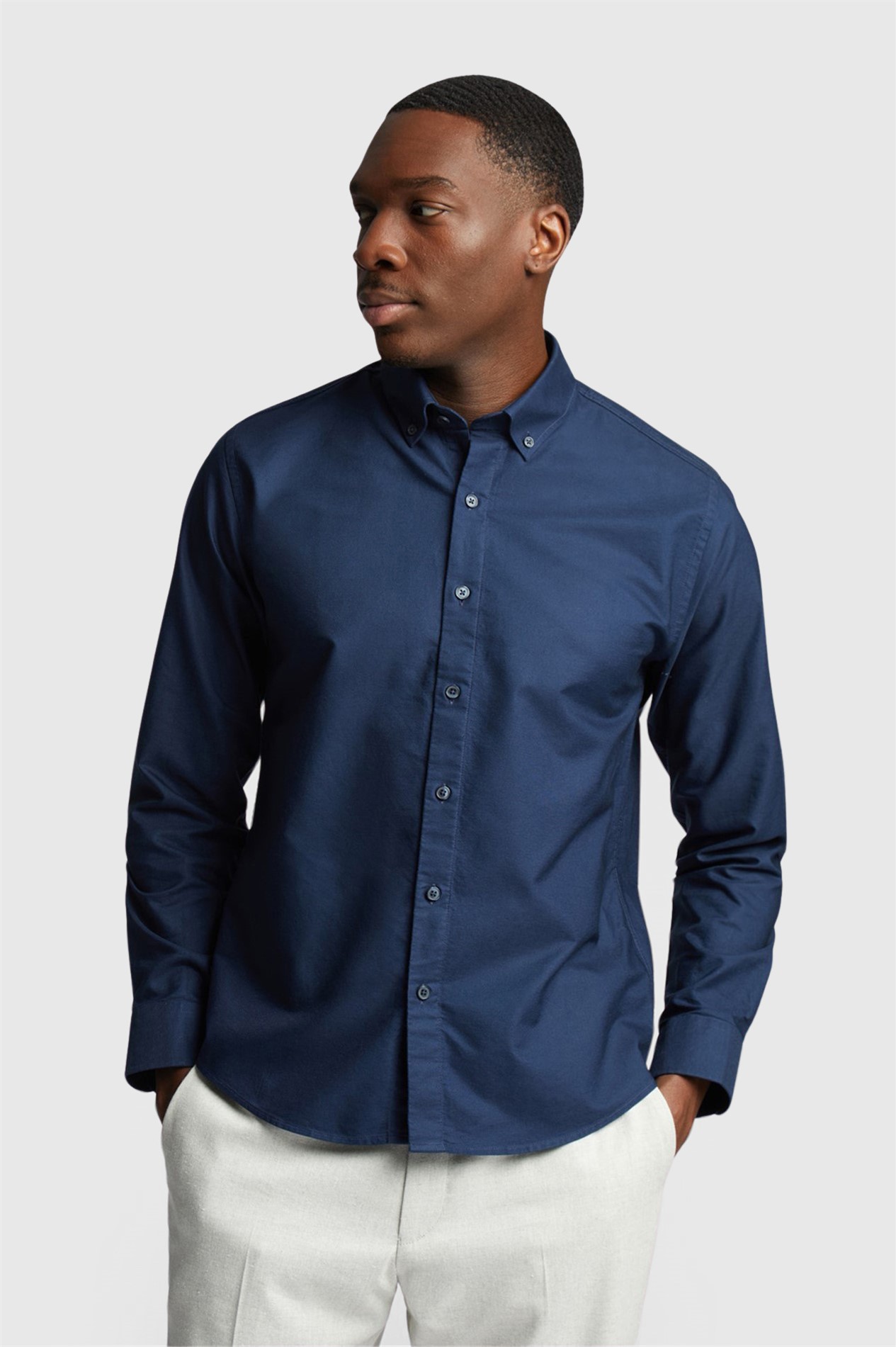 Limehaus Navy Oxford Shirt