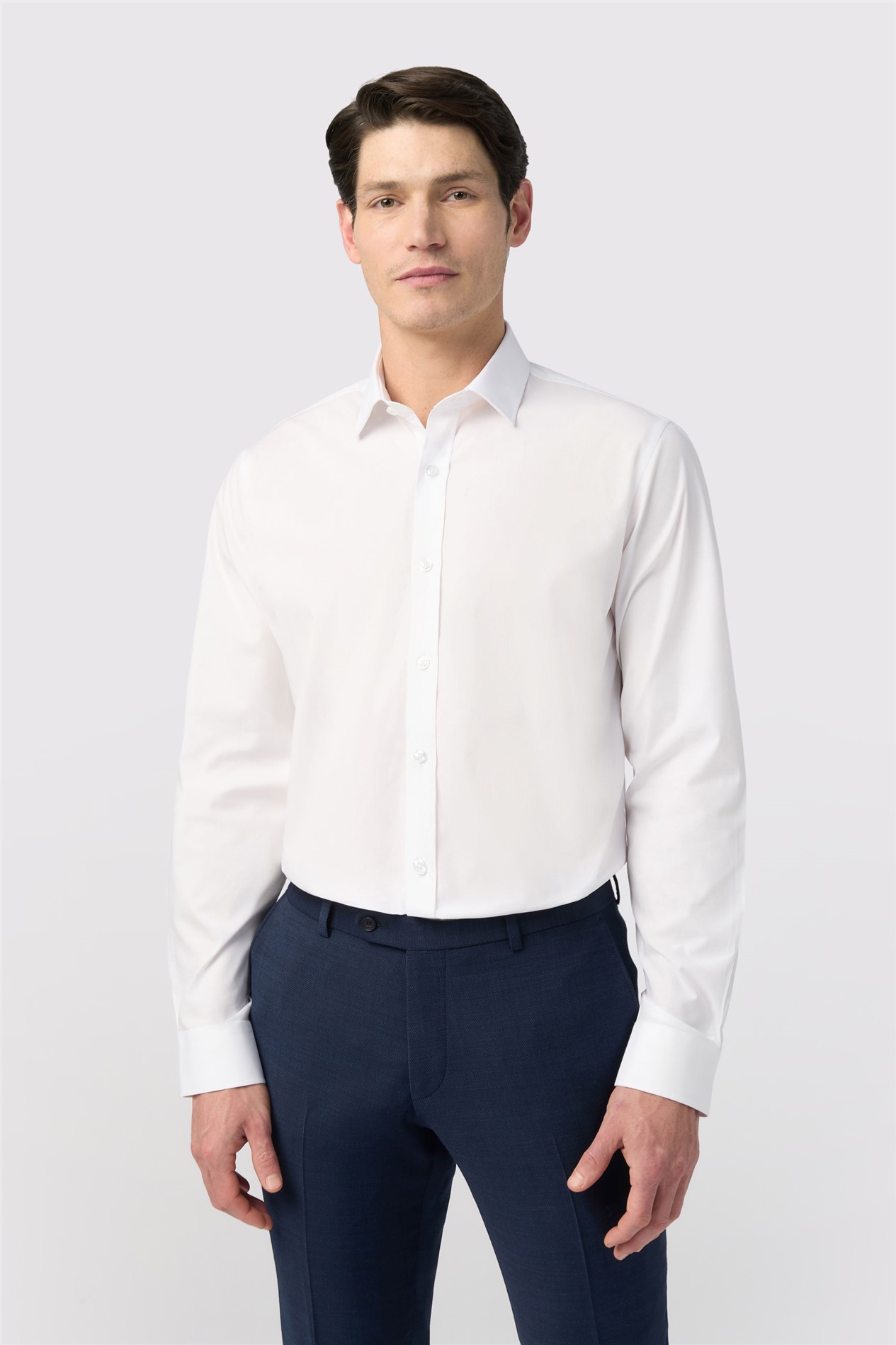 Limehaus Regular Fit White Stretch Shirt