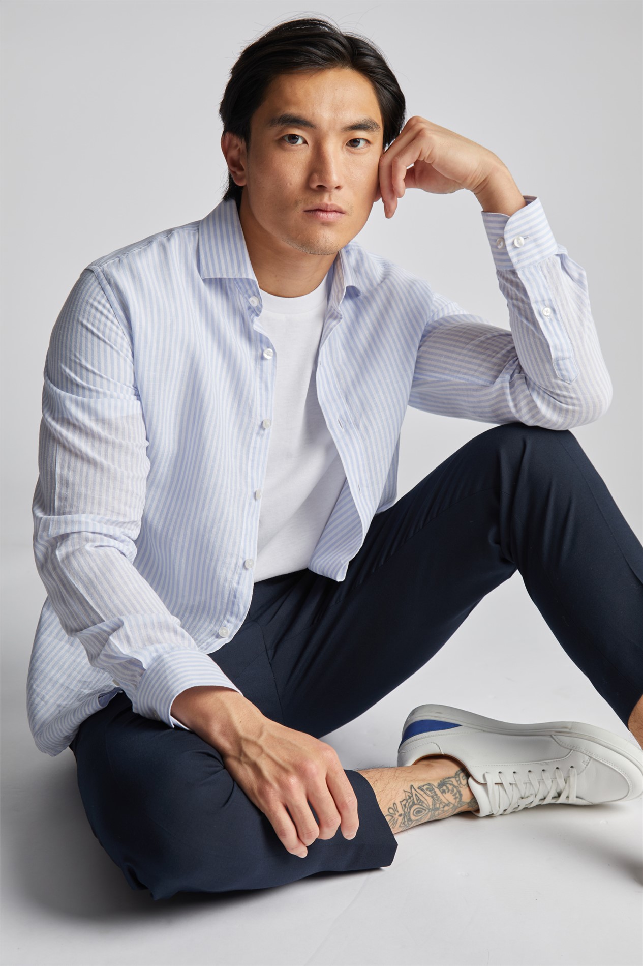 Limehaus Colour Striped Linen Shirt