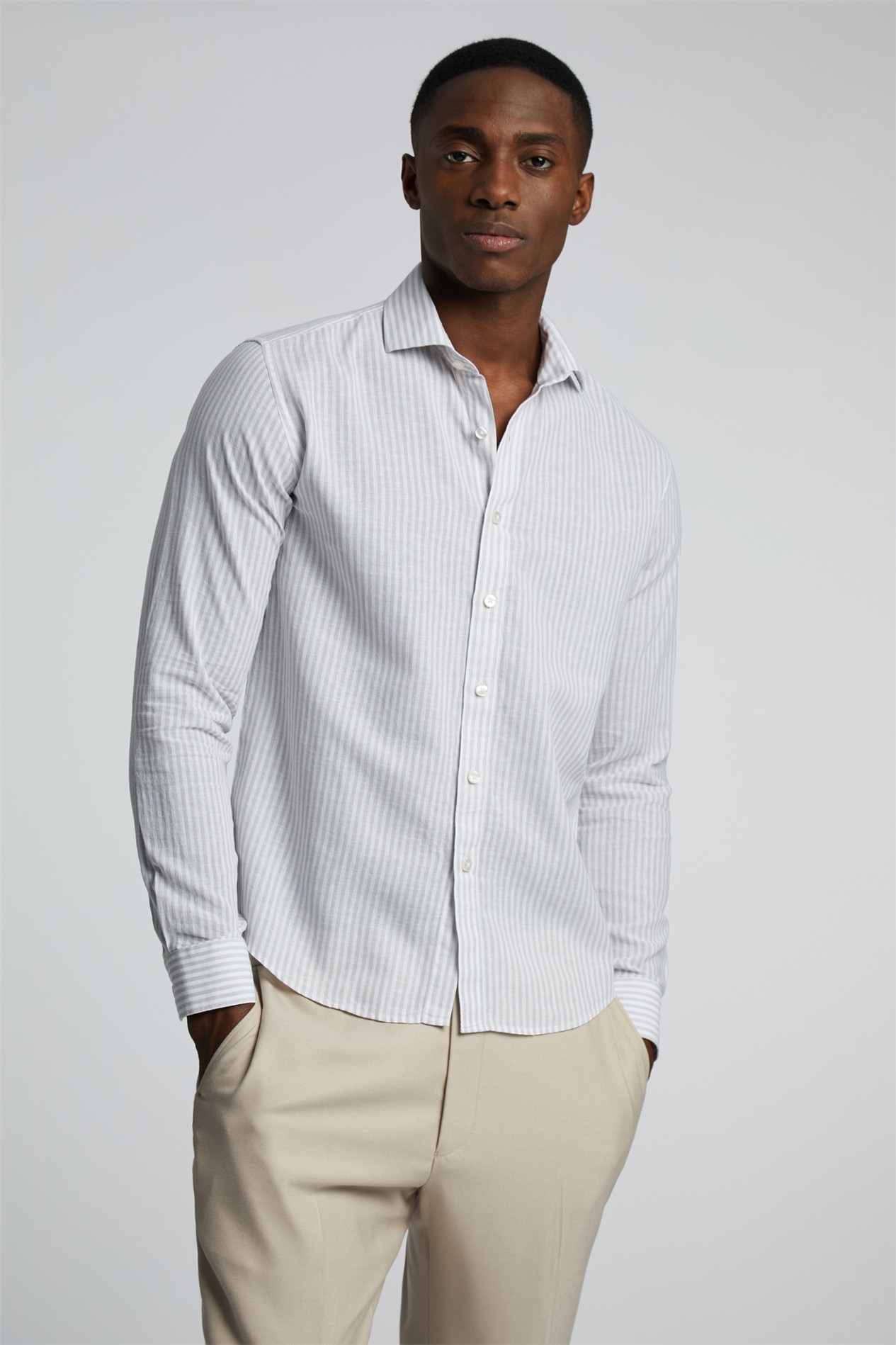 Limehaus Colour Striped Linen Shirt