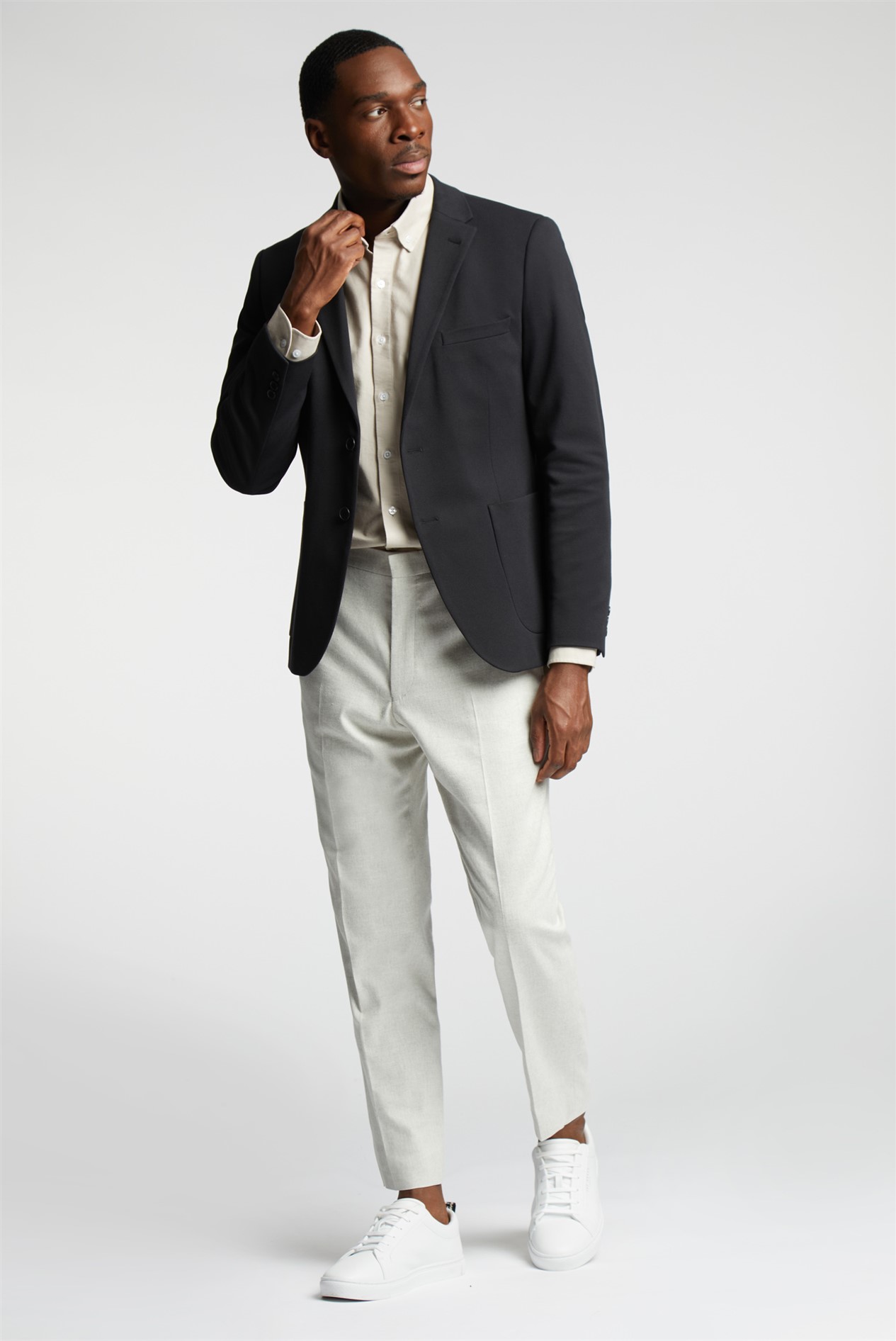 Limehaus Black Knit Blazer
