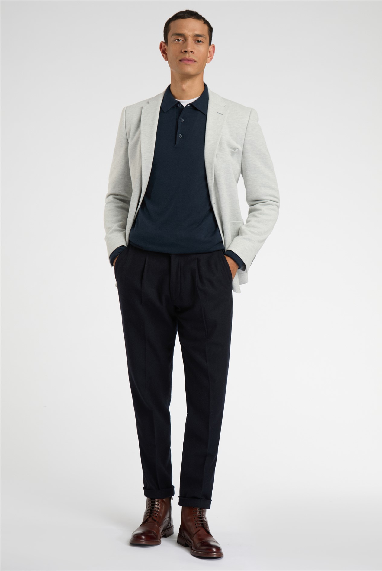 Limehaus Grey Knit Blazer