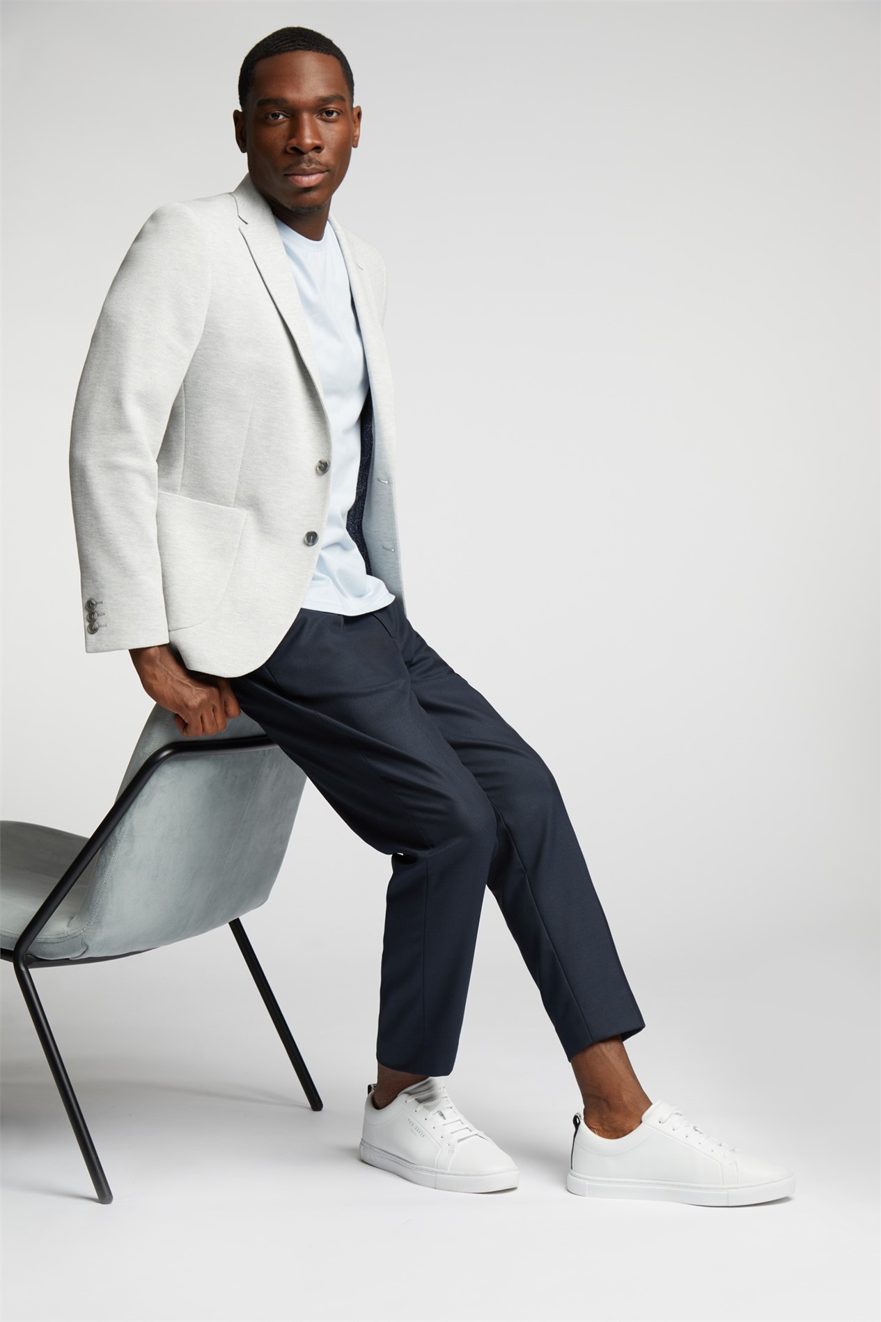 Limehaus Grey Knit Blazer