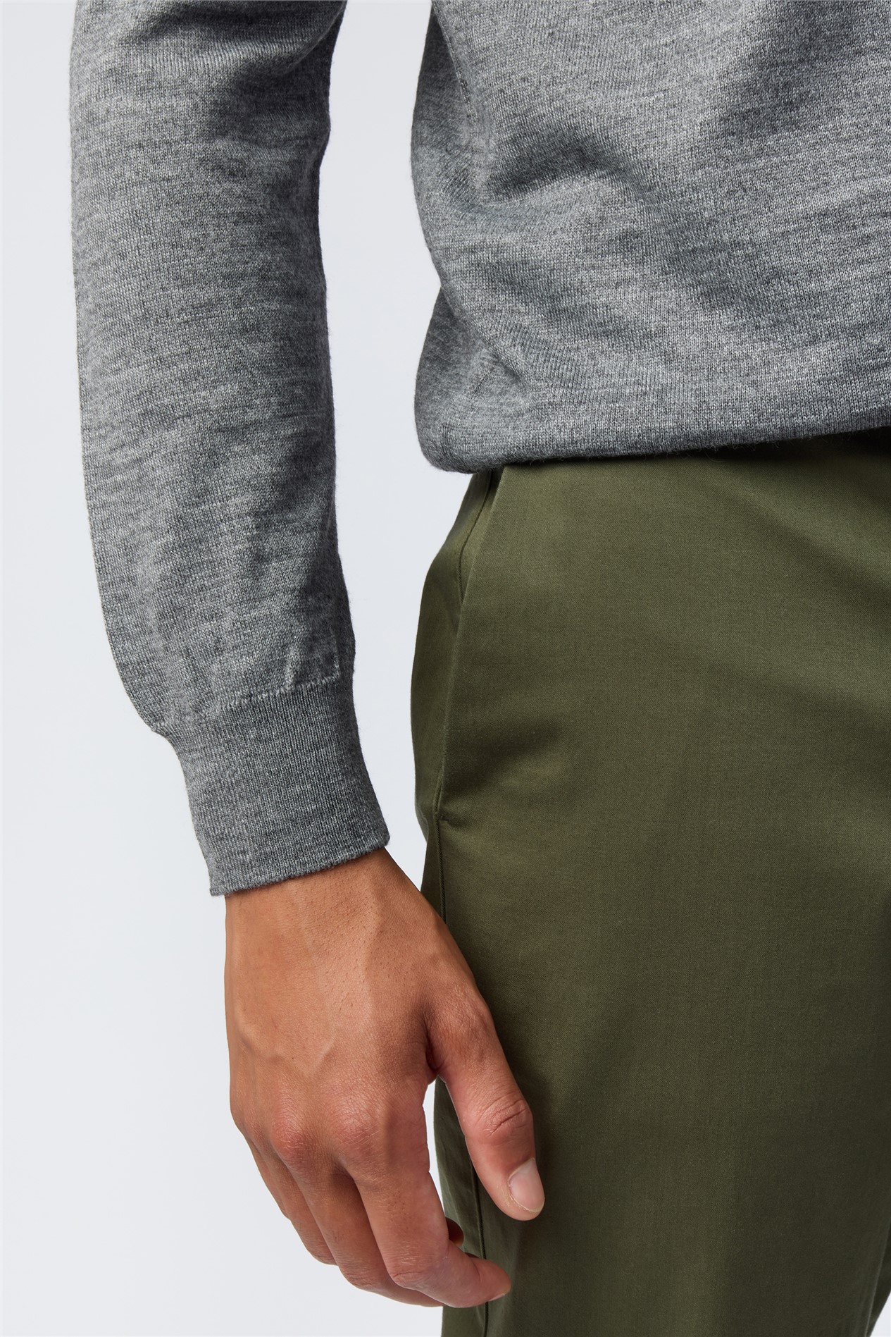 Melka Grey Zip Neck Jumper