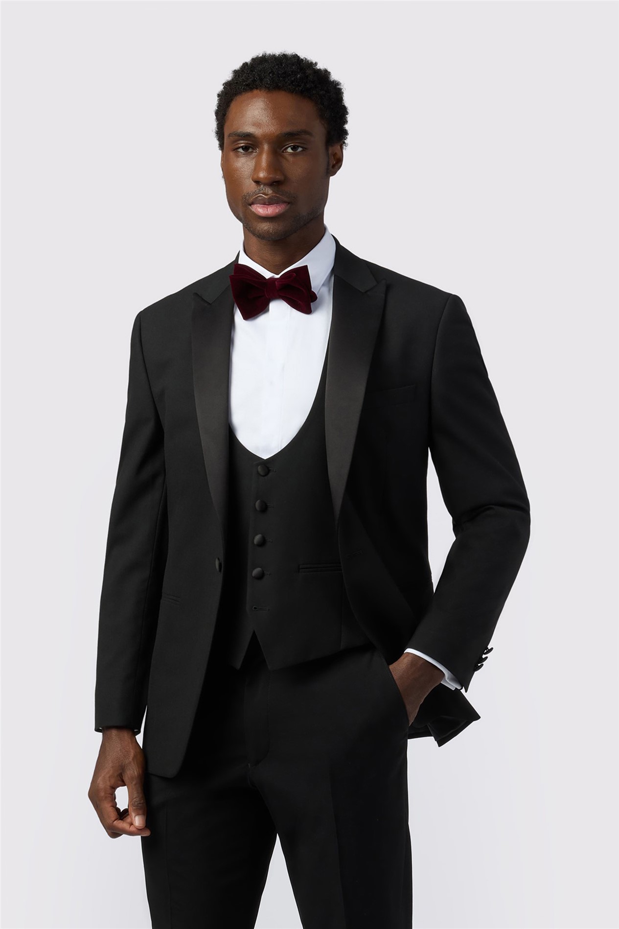 Limehaus Regular Fit Black Tuxedo Jacket