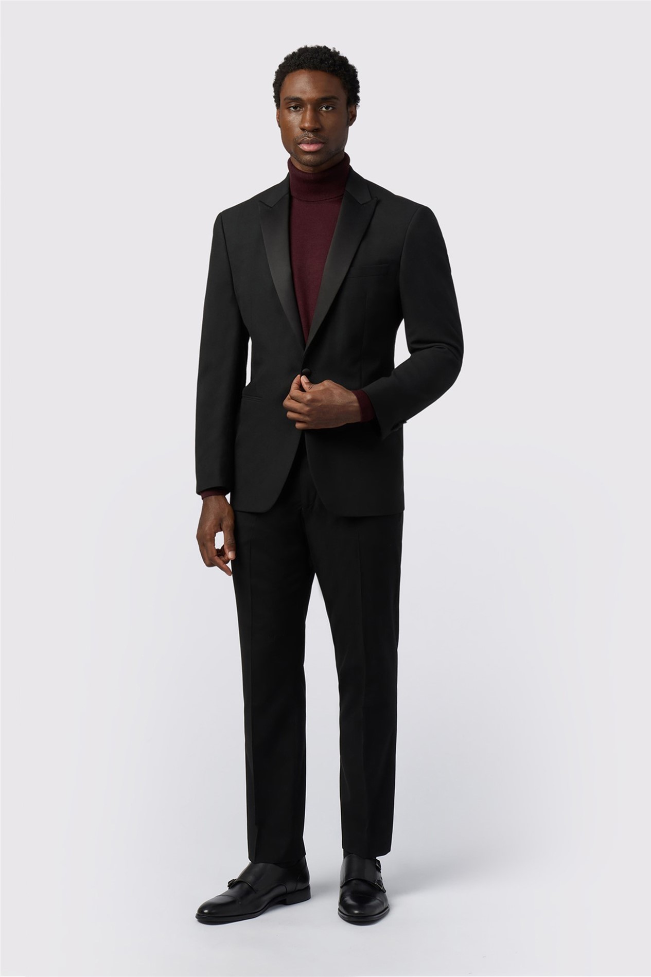 Limehaus Regular Fit Black Tuxedo Jacket