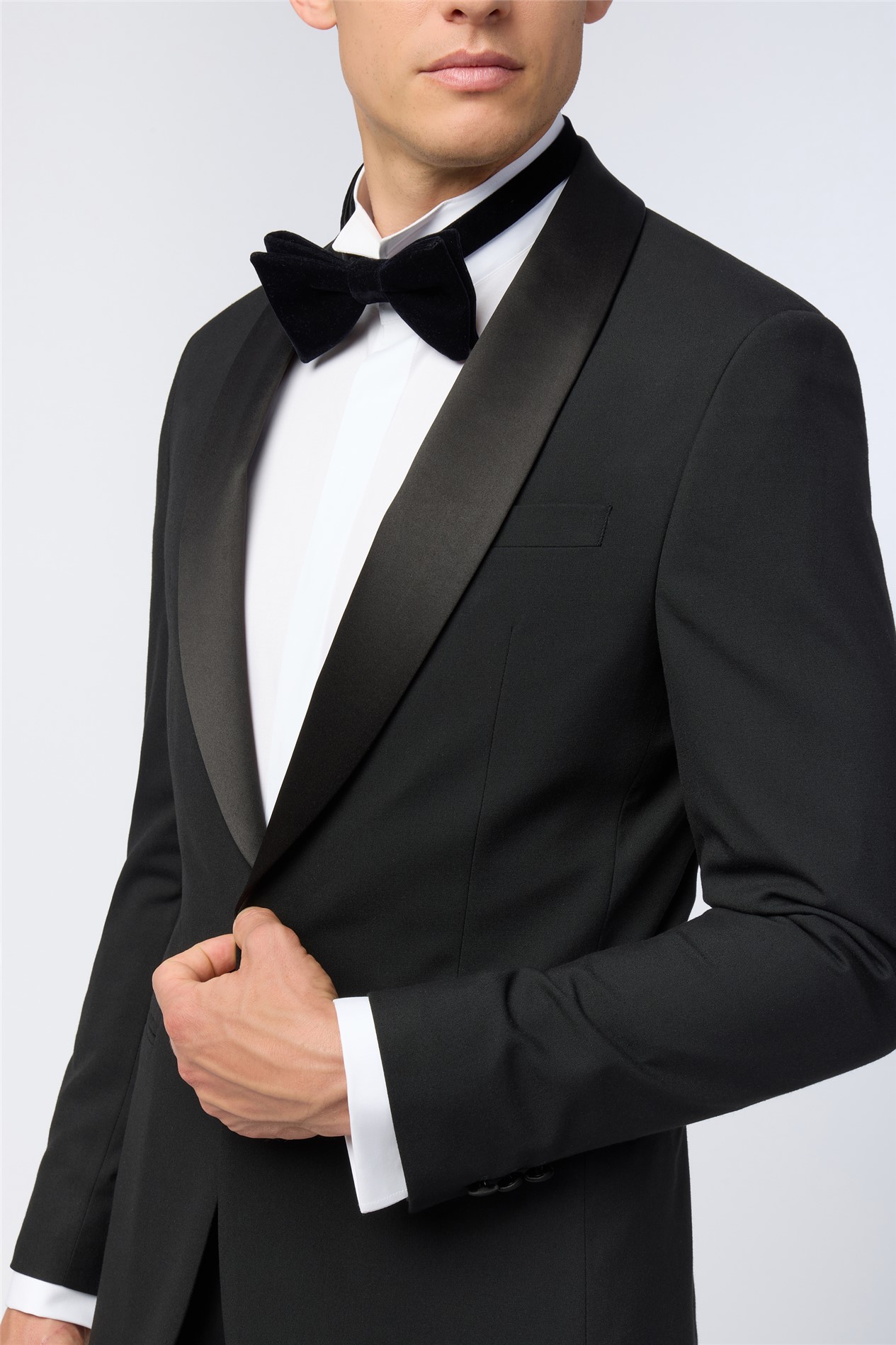 Limehaus Slim Fit Black Tuxedo Jacket
