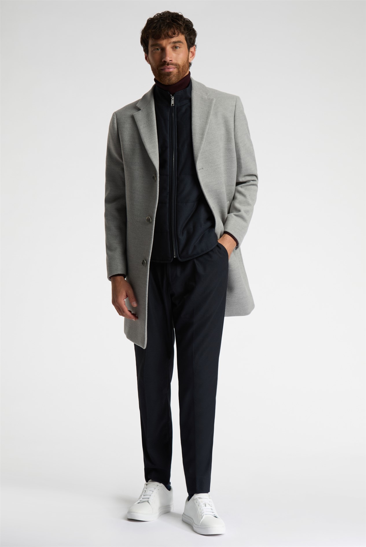 Melka Navy Zip Through Gilet