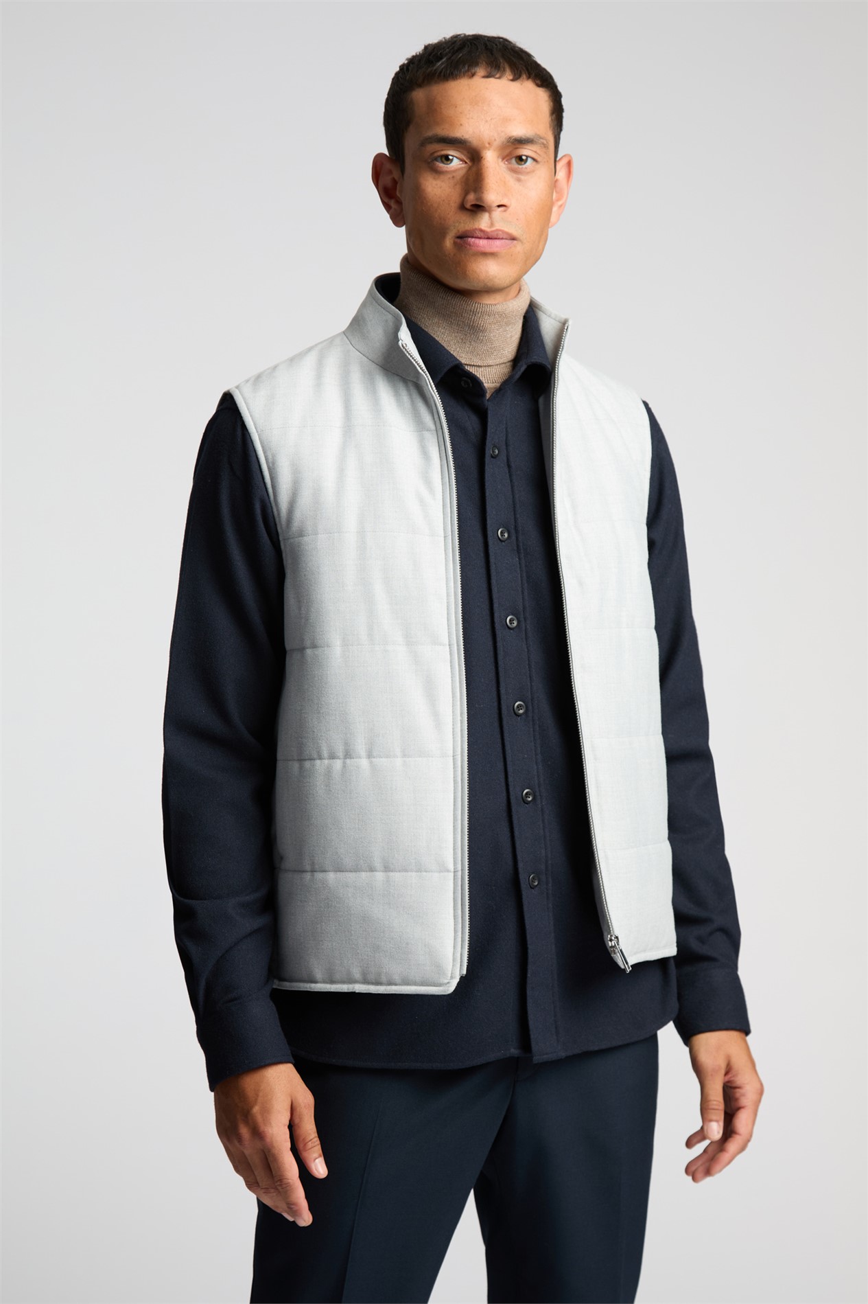 Melka Grey Zip Through Gilet