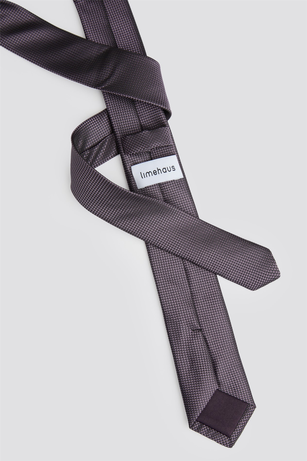  Purple Slim Textured Tie