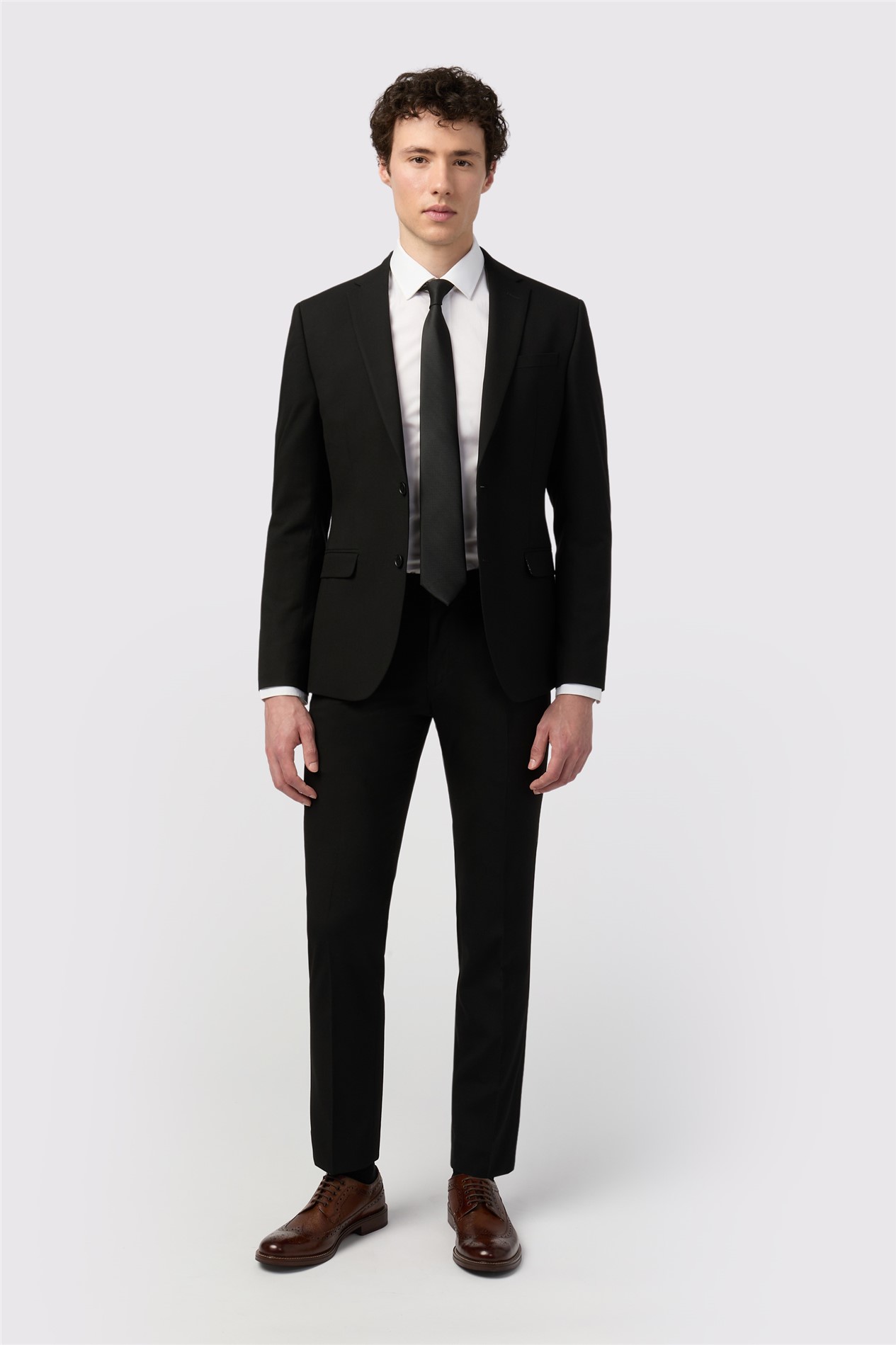 Limehaus Skinny Fit Black Stretch Jacket