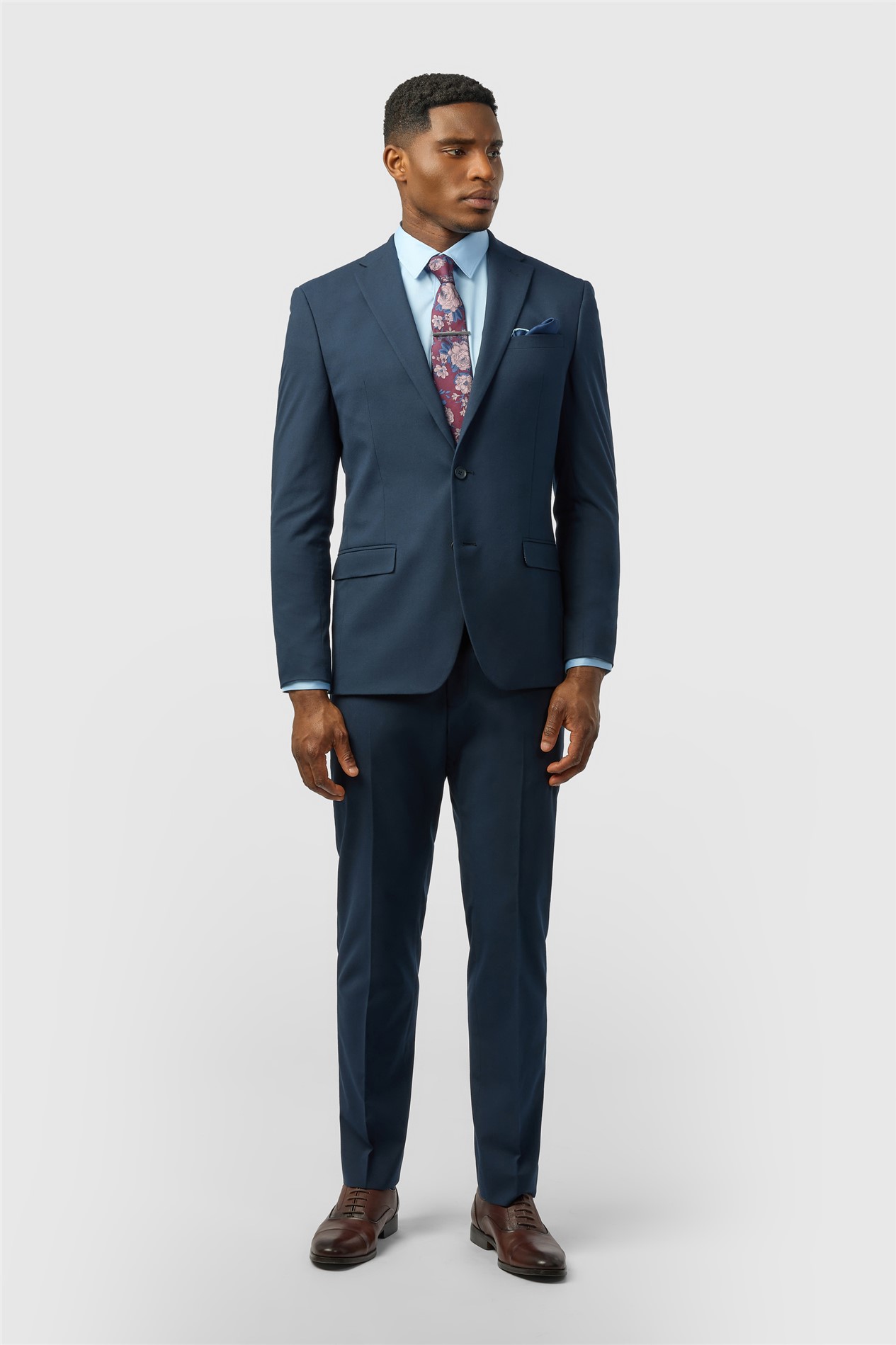 Limehaus Slim Fit Navy Stretch Jacket