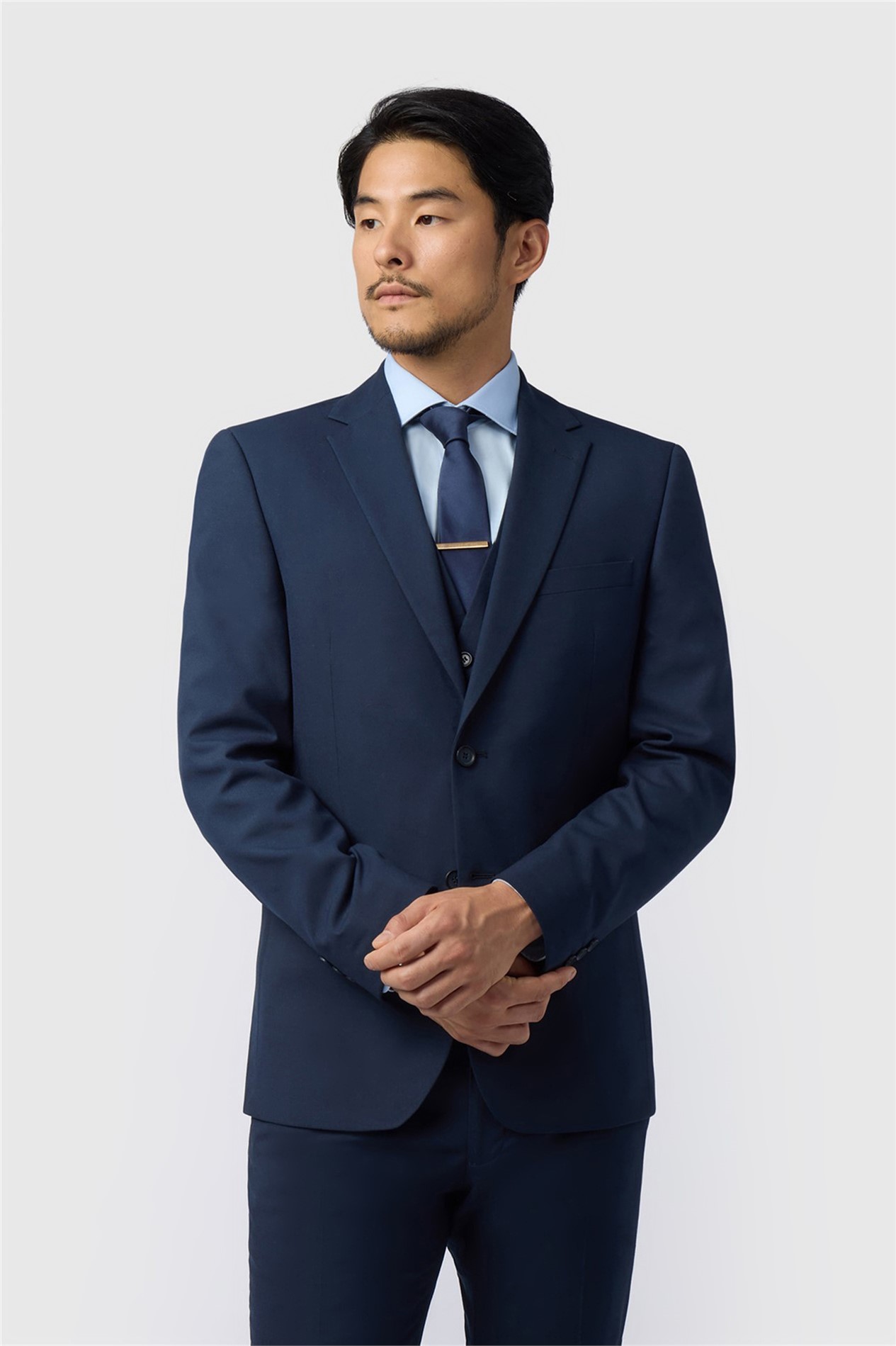 Limehaus Regular Fit Navy Stretch Jacket