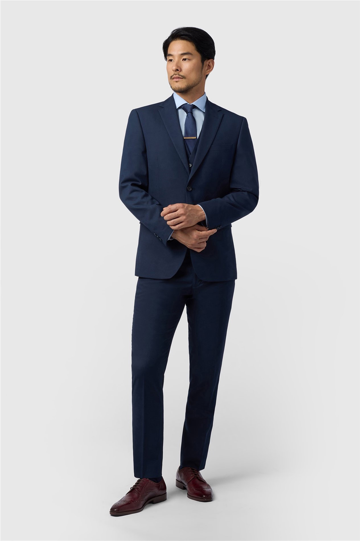 Limehaus Regular Fit Navy Stretch Jacket