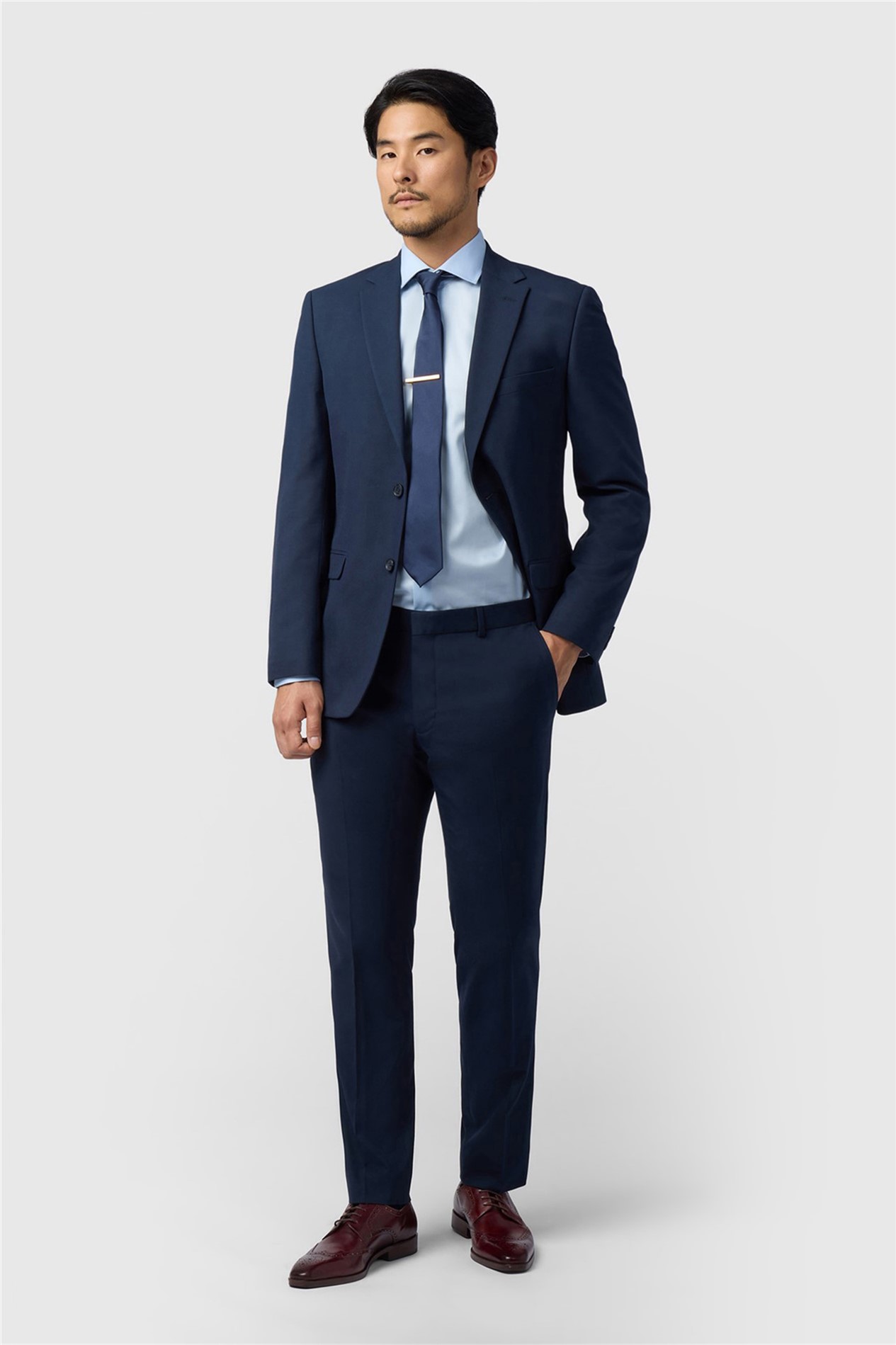 Limehaus Regular Fit Navy Stretch Jacket