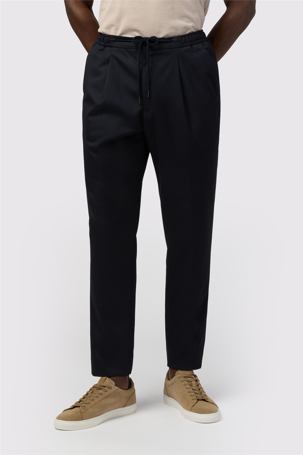 Melka Navy Drawstring Trousers