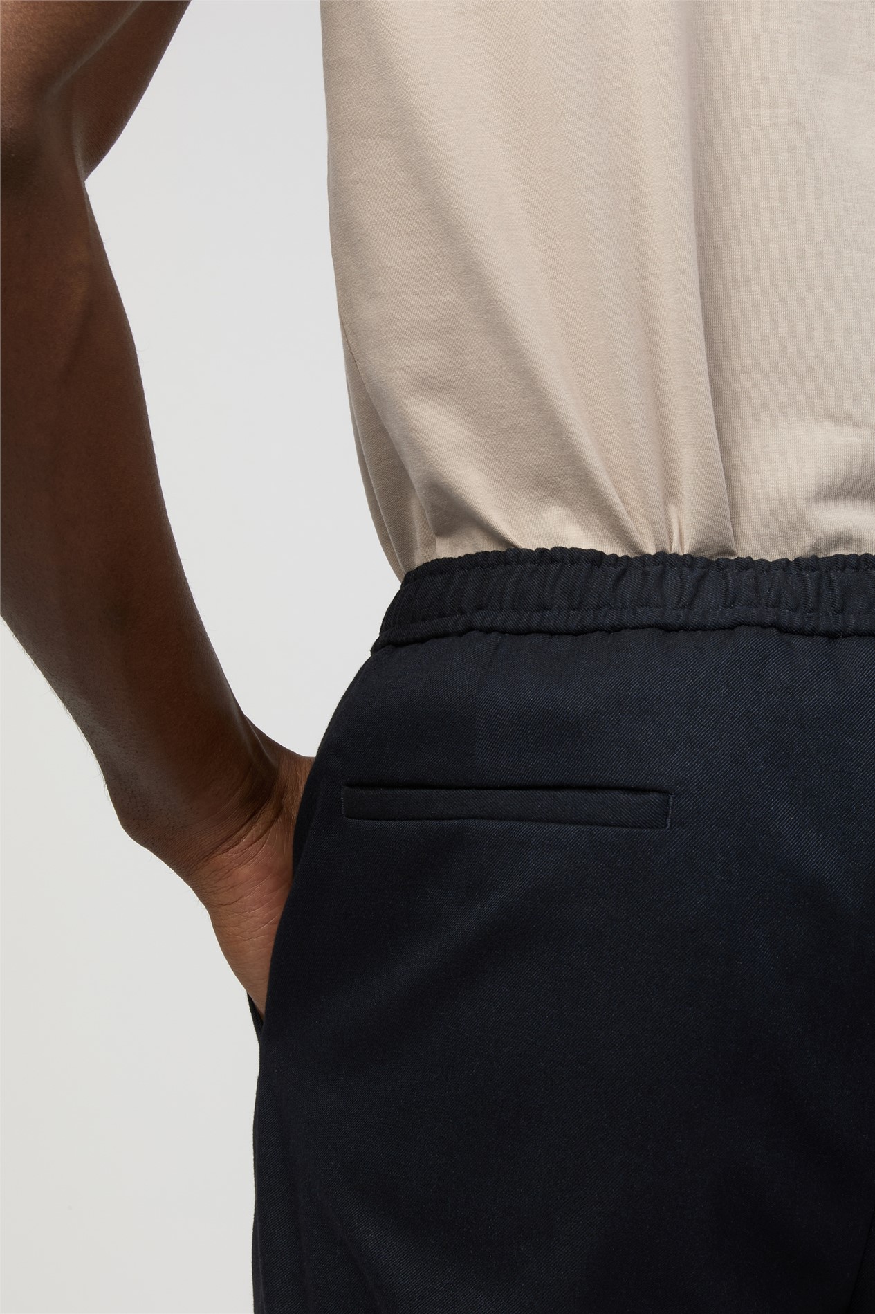 Melka Navy Drawstring Trousers