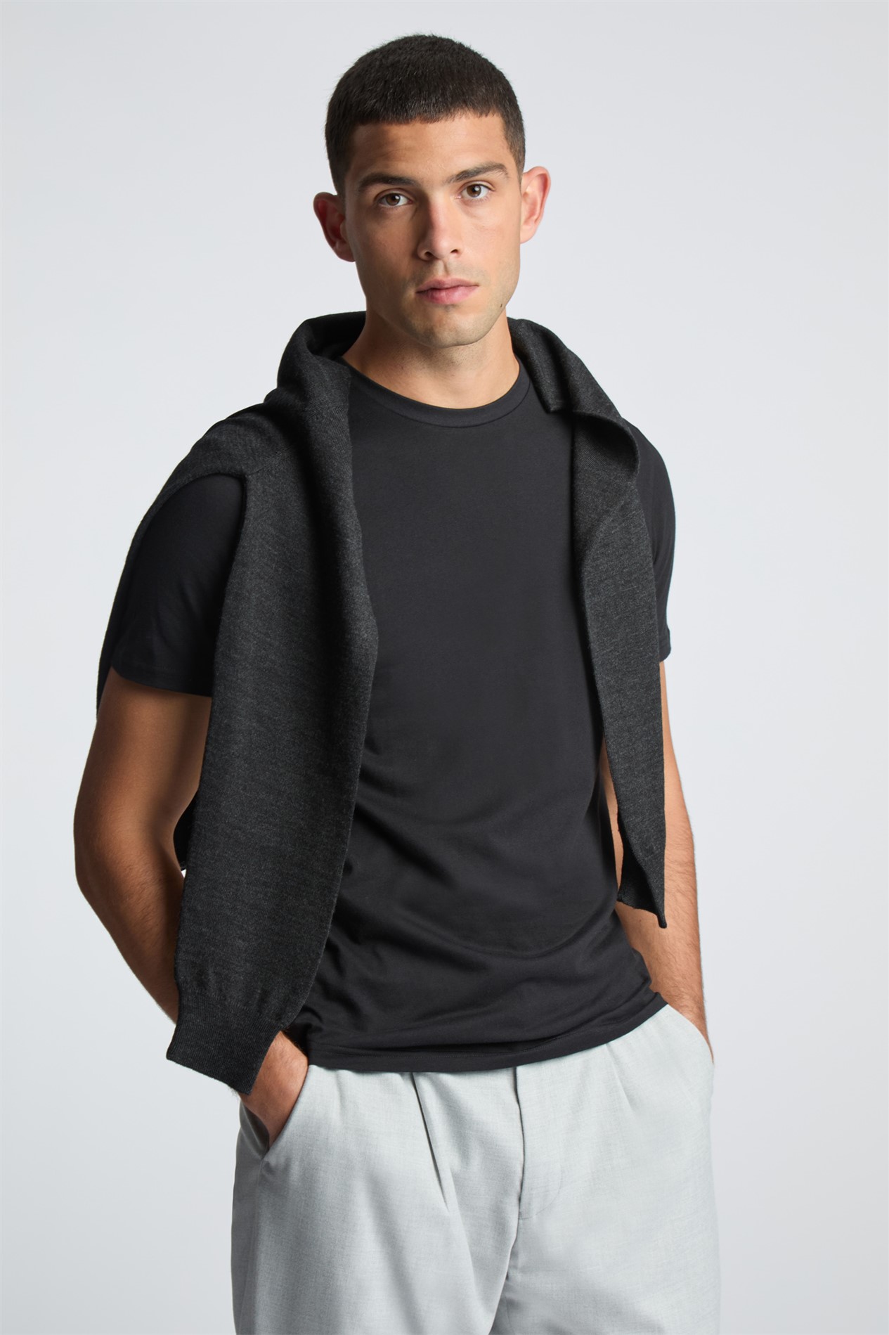 Melka Black Crew Neck T-Shirt